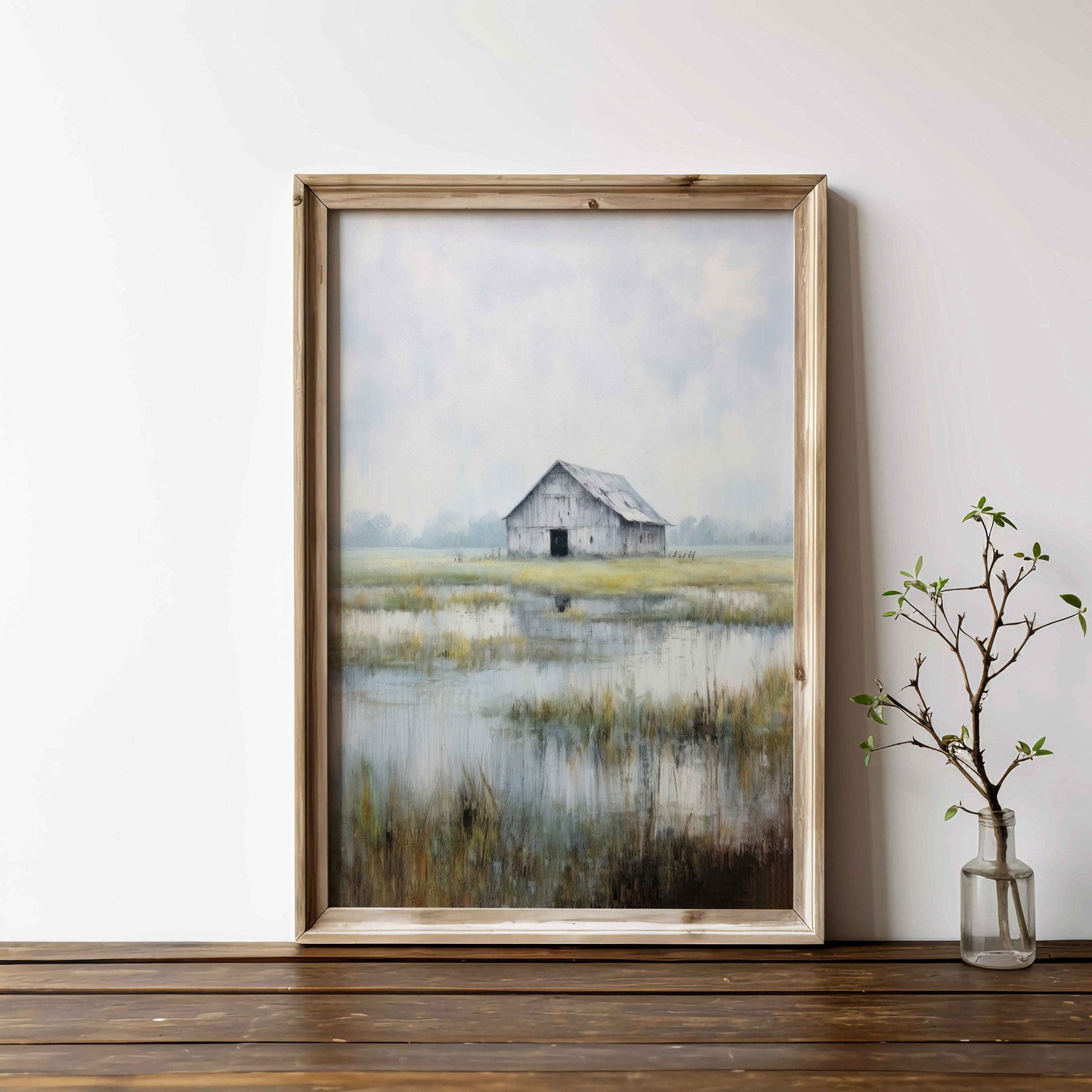 Barn Print, Rustic Farmhouse Decor, Vintage Countryside Wall Art - WildfieldPrints