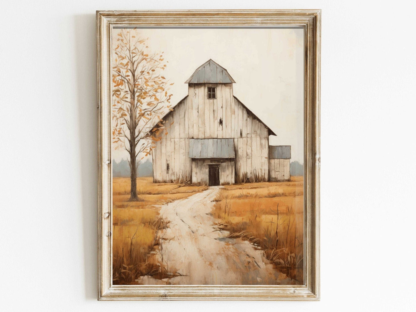 Barn Wall Decor, Rustic Farmhouse Art, Vintage Countryside Print - WildfieldPrints