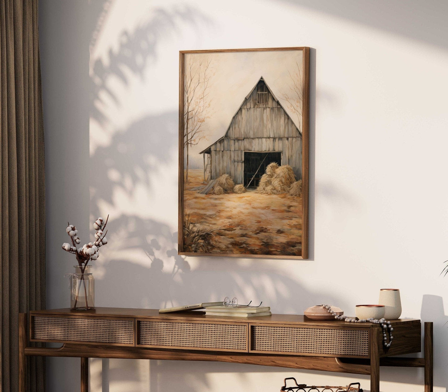 Barn Wall Decor, Rustic Farmhouse Art, Vintage Countryside Print - WildfieldPrints