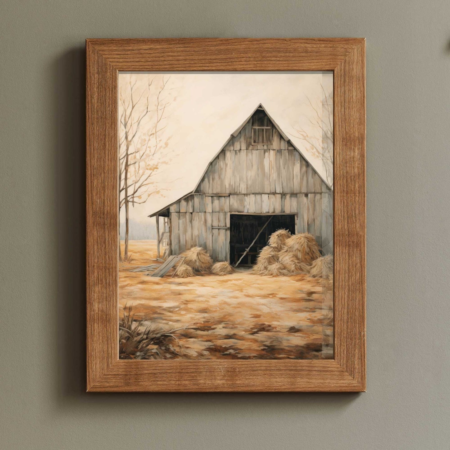 Barn Wall Decor, Rustic Farmhouse Art, Vintage Countryside Print - WildfieldPrints