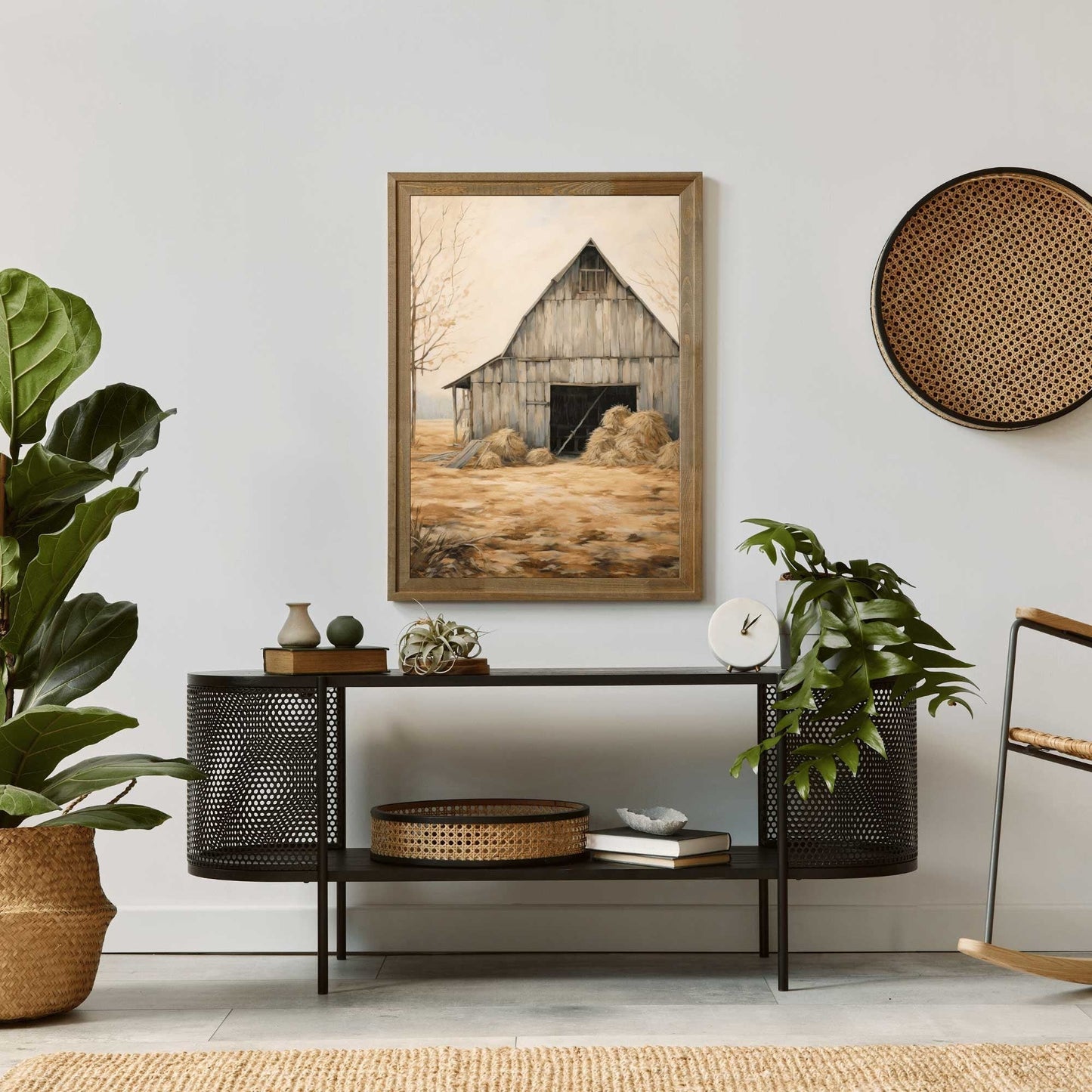 Barn Wall Decor, Rustic Farmhouse Art, Vintage Countryside Print - WildfieldPrints