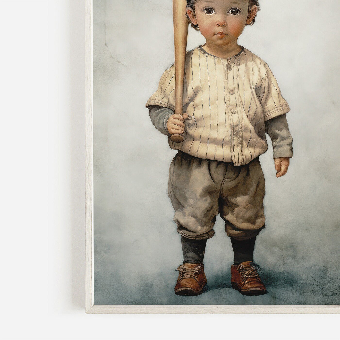 Baseball Nursery Print, Unique Vintage Wall Decor, Sports Room Art - WildfieldPrints