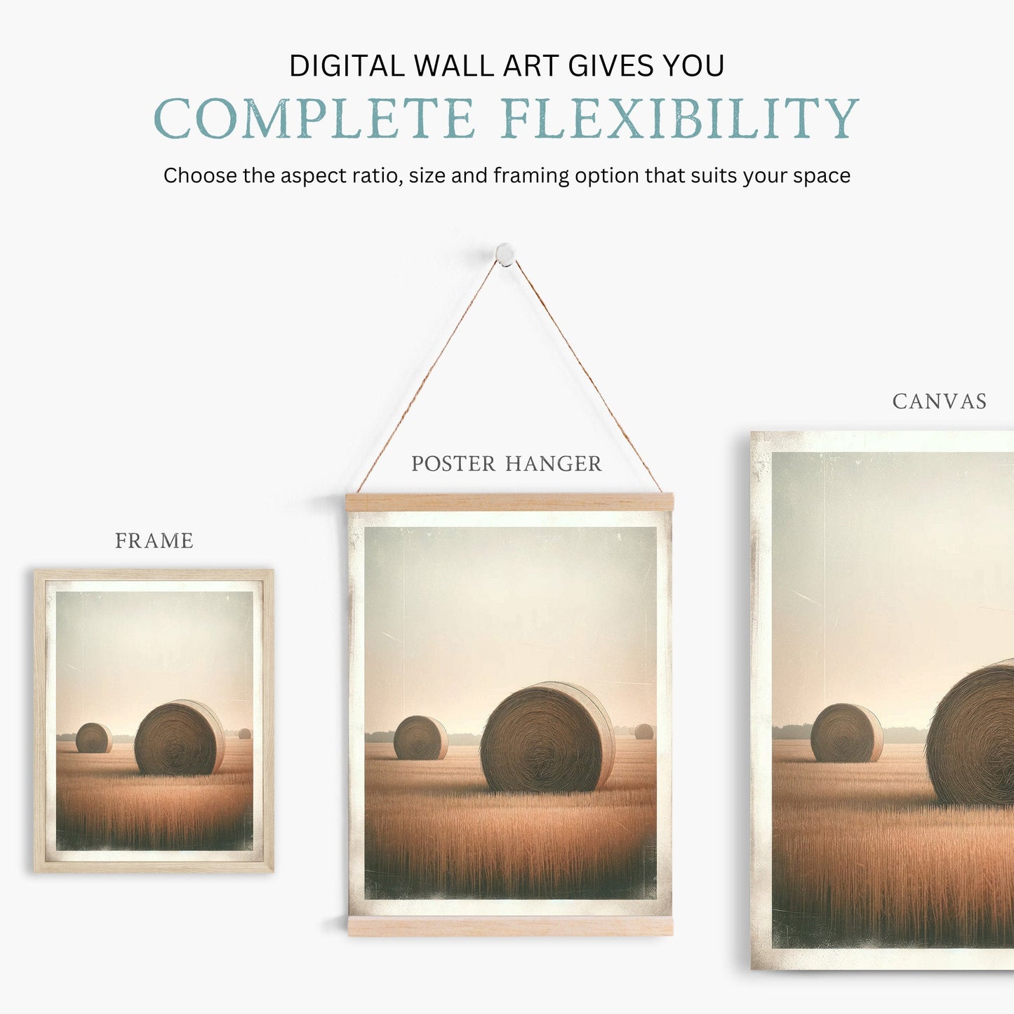 Bay Hale Print, Countryside Wall Decor, Farmhouse Style Art - WildfieldPrints