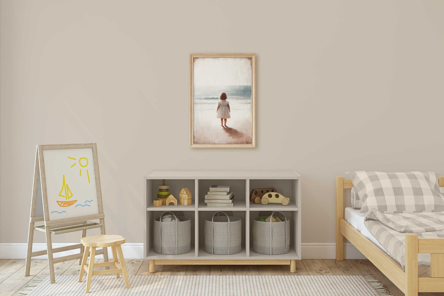 Beach Nursery Prints, Ocean Adventure Wall Decor, Girls Bedroom Art - WildfieldPrints