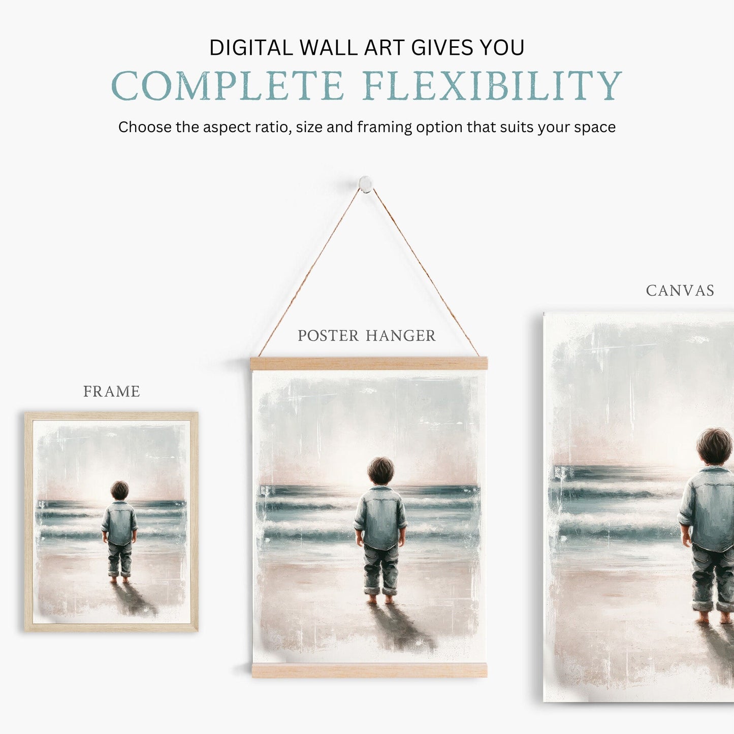 Beach Nursery Wall Decor, Ocean Themed Boy Room Art, Adventure Prints - WildfieldPrints