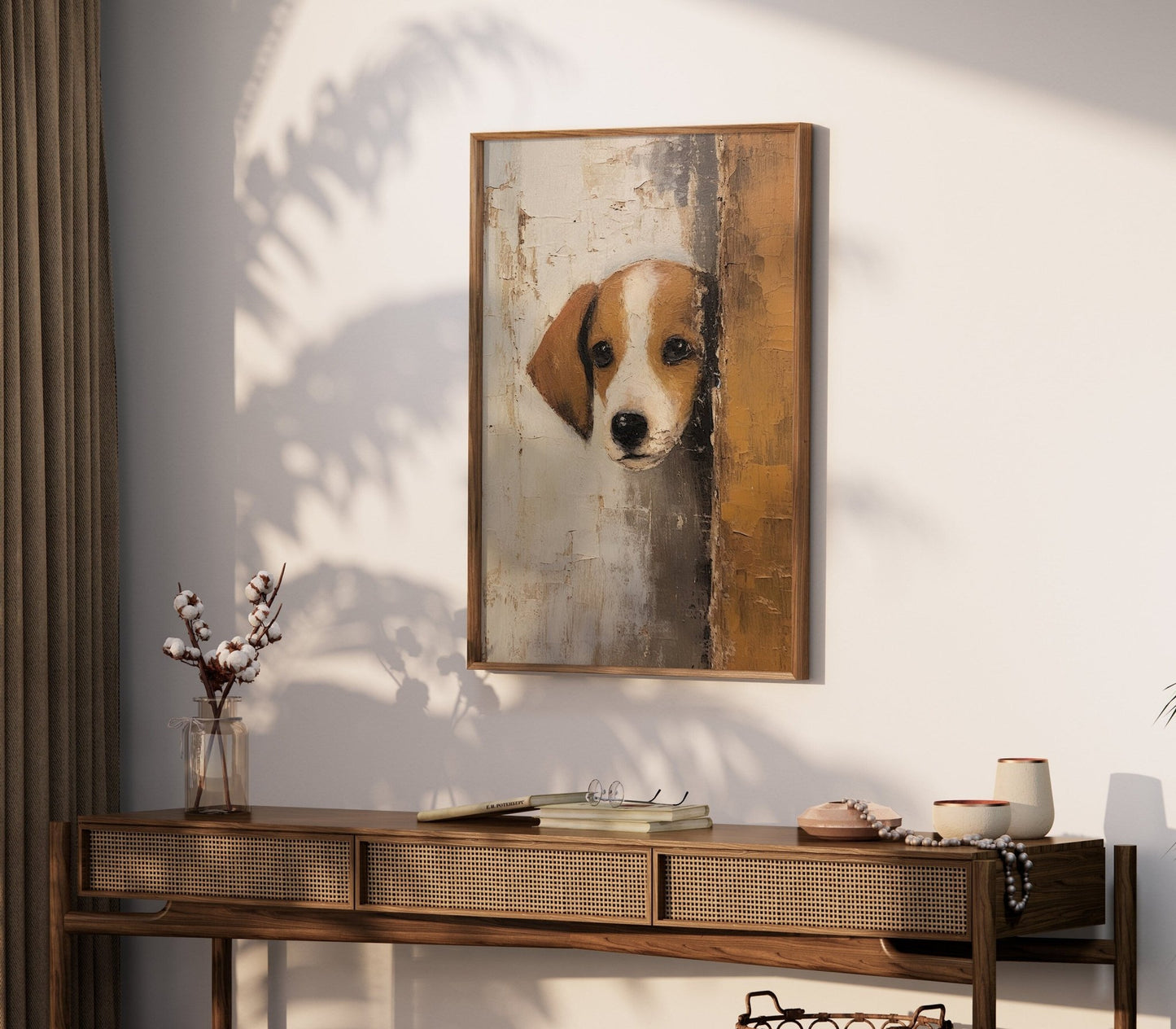Beagle Wall Art, Vintage Puppy Decor, Adorable Animal Print - WildfieldPrints