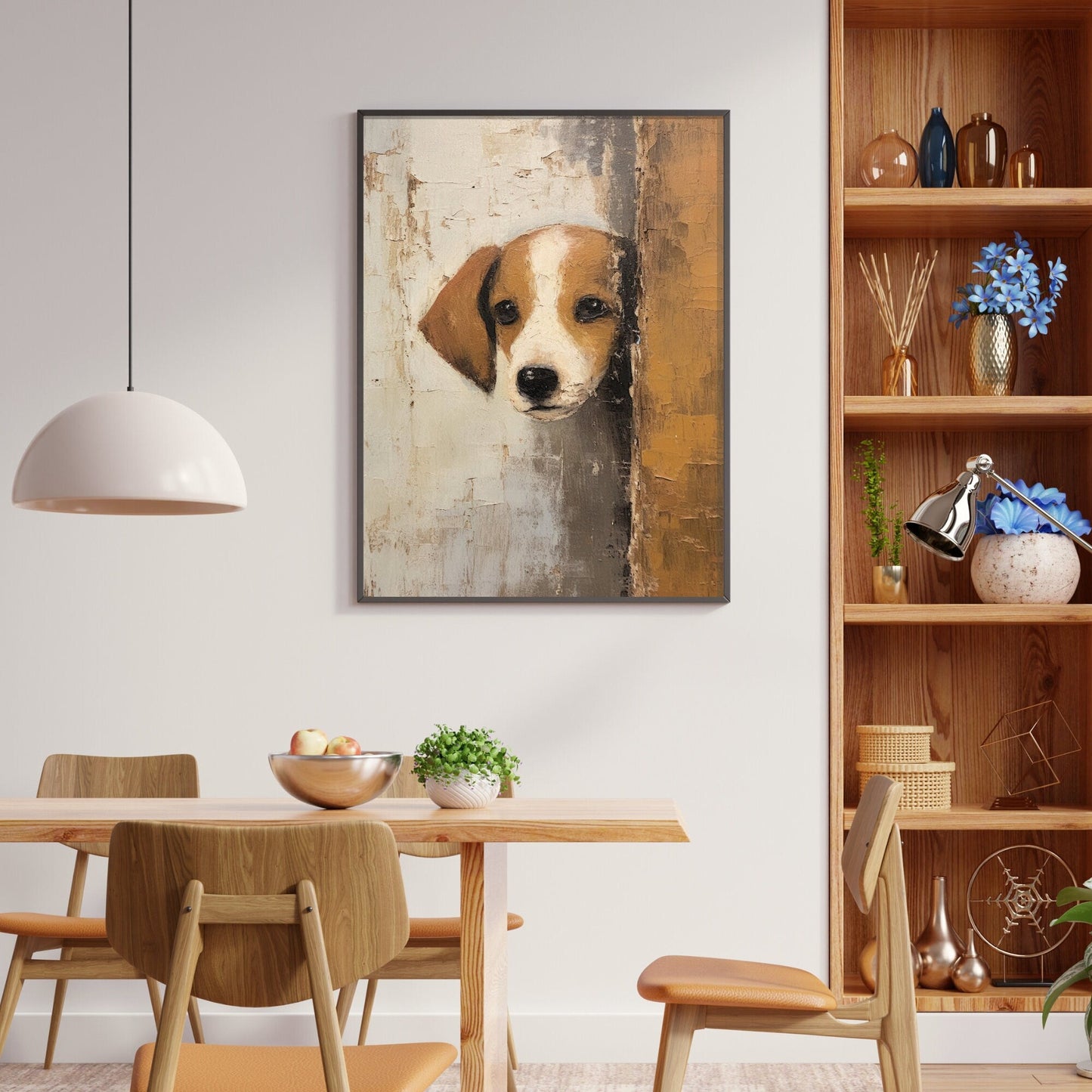 Beagle Wall Art, Vintage Puppy Decor, Adorable Animal Print - WildfieldPrints