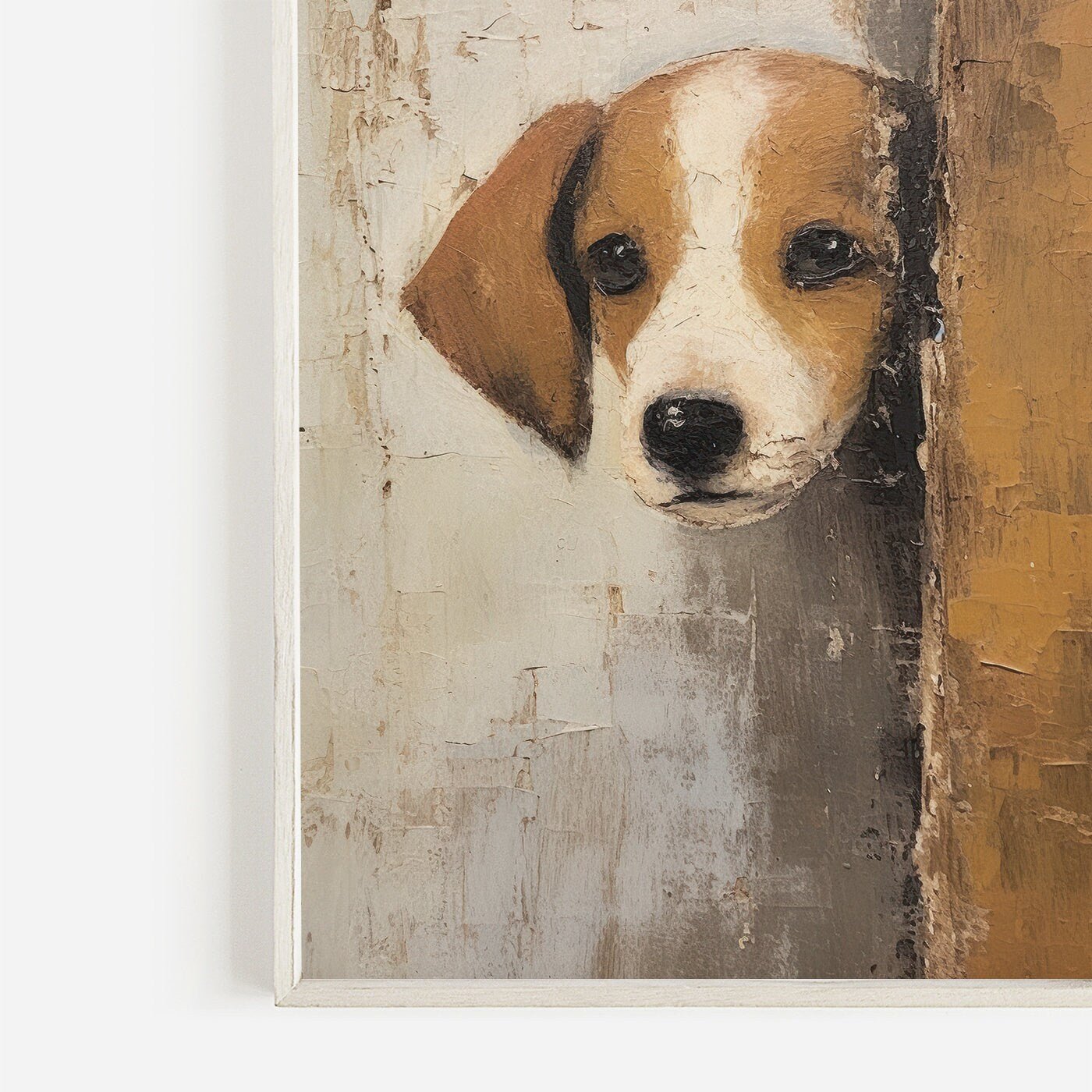 Beagle Wall Art, Vintage Puppy Decor, Adorable Animal Print - WildfieldPrints