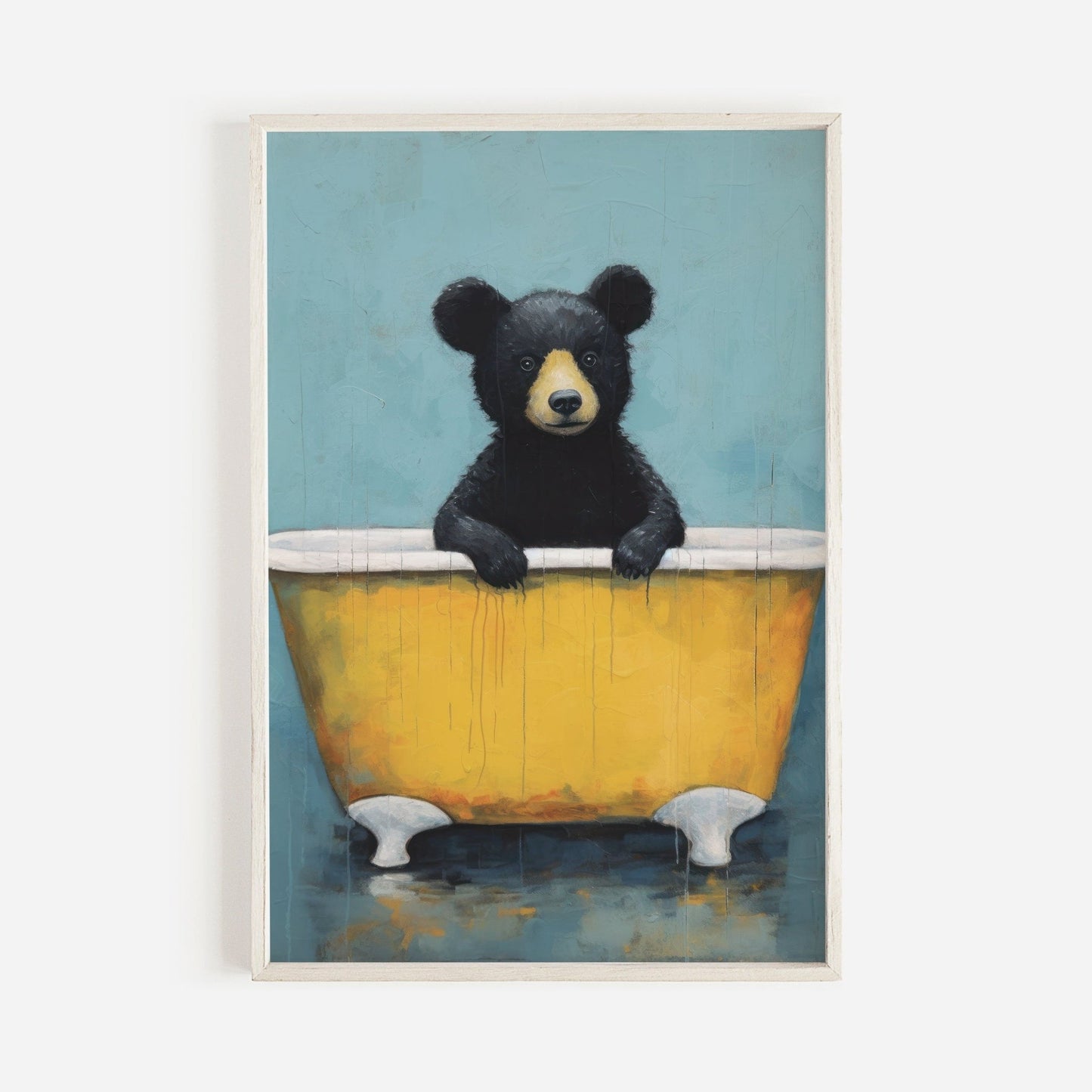 Bear Nursery Decor, Cute Forest Animal Prints, Rustic Kids Bedroom - WildfieldPrints