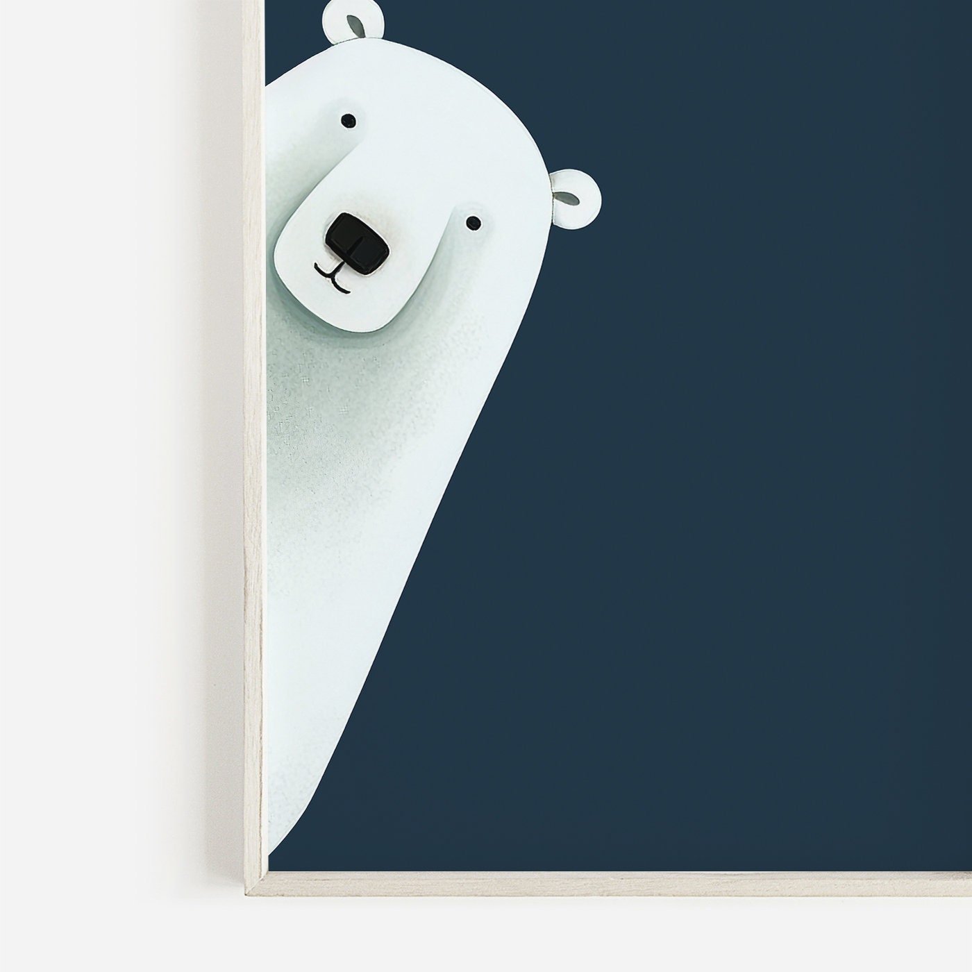 Bear Nursery Decor, Polar Bear Print, Whimsical Boys Room Art - WildfieldPrints