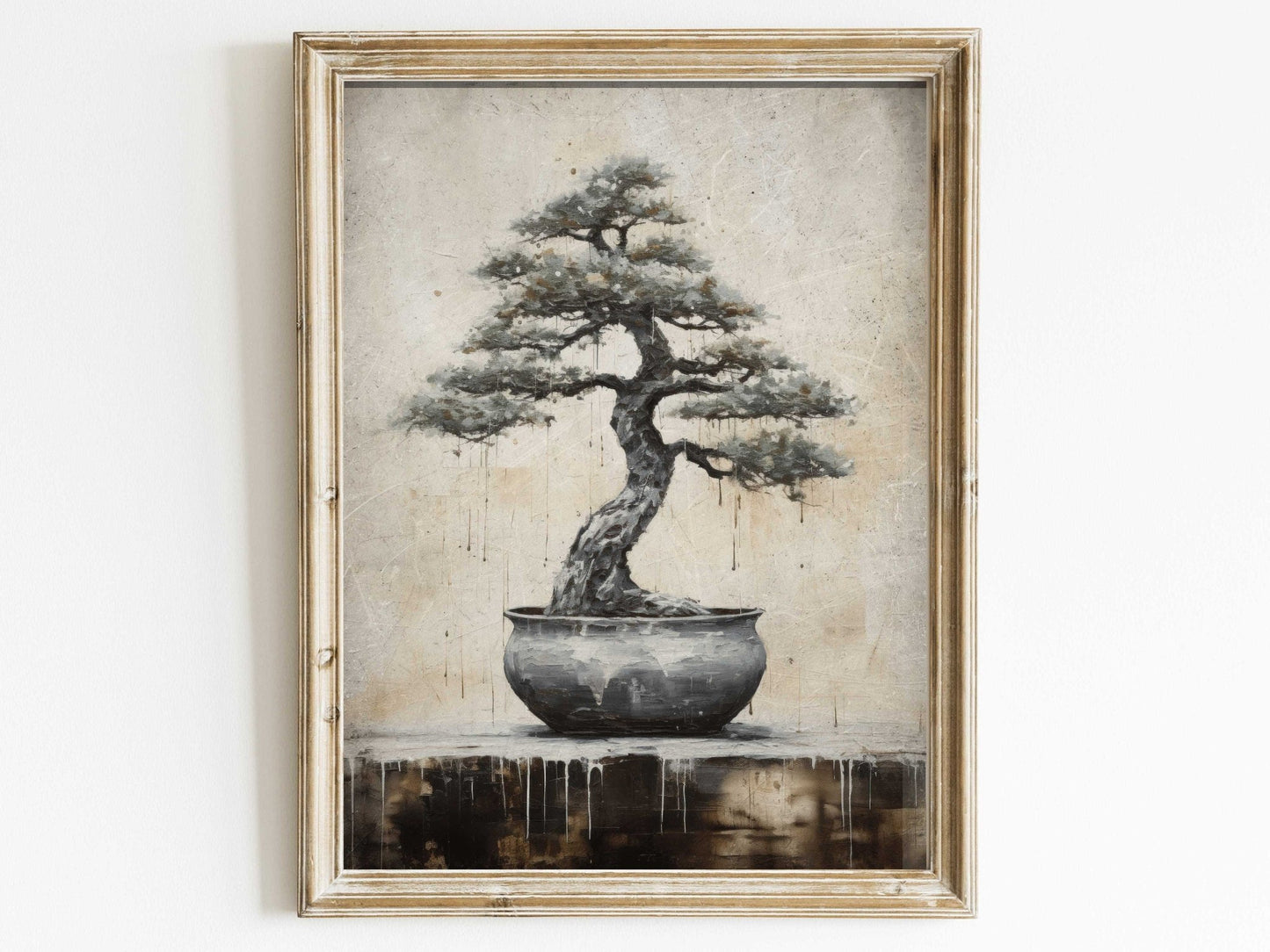 Bonsai Tree Print, Japanese Wall Art, Botanical Decor, Vintage Style - WildfieldPrints