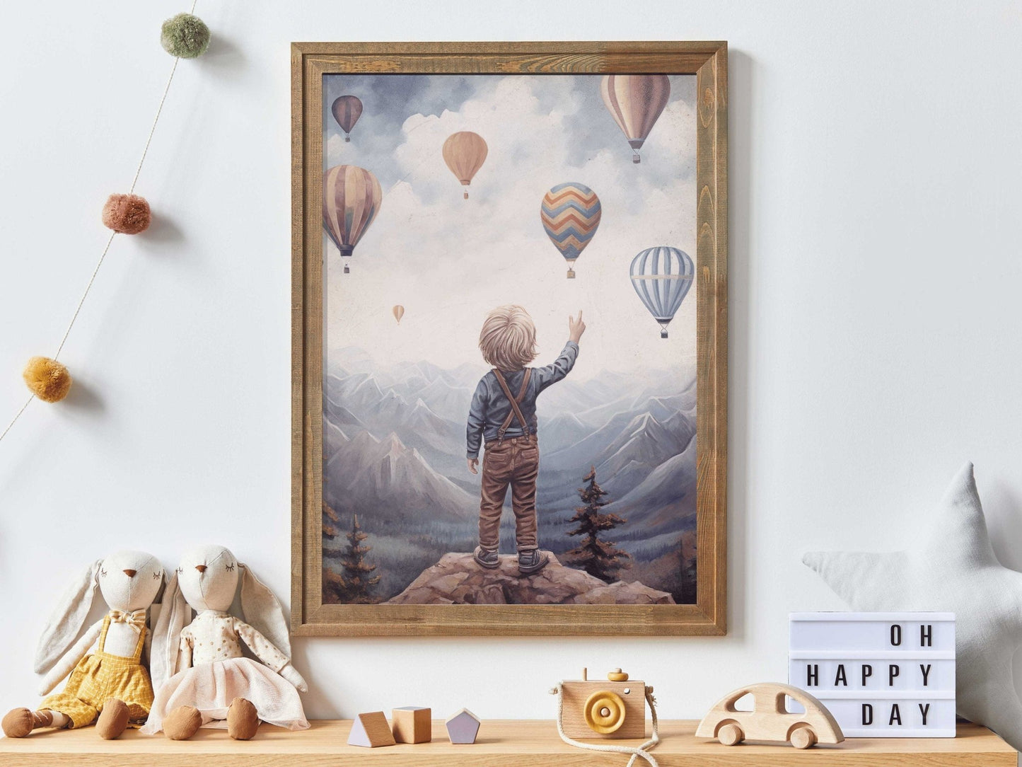 Boy Adventure Nursery Decor, Vintage Room Art, Mountain Wall Decor - WildfieldPrints