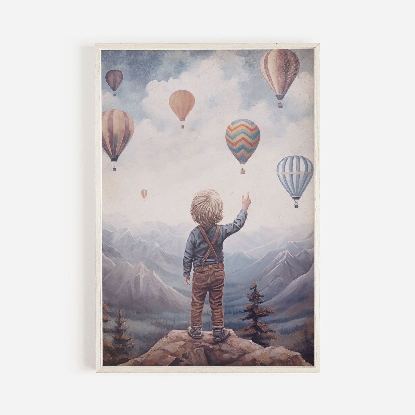 Boy Adventure Nursery Decor, Vintage Room Art, Mountain Wall Decor - WildfieldPrints