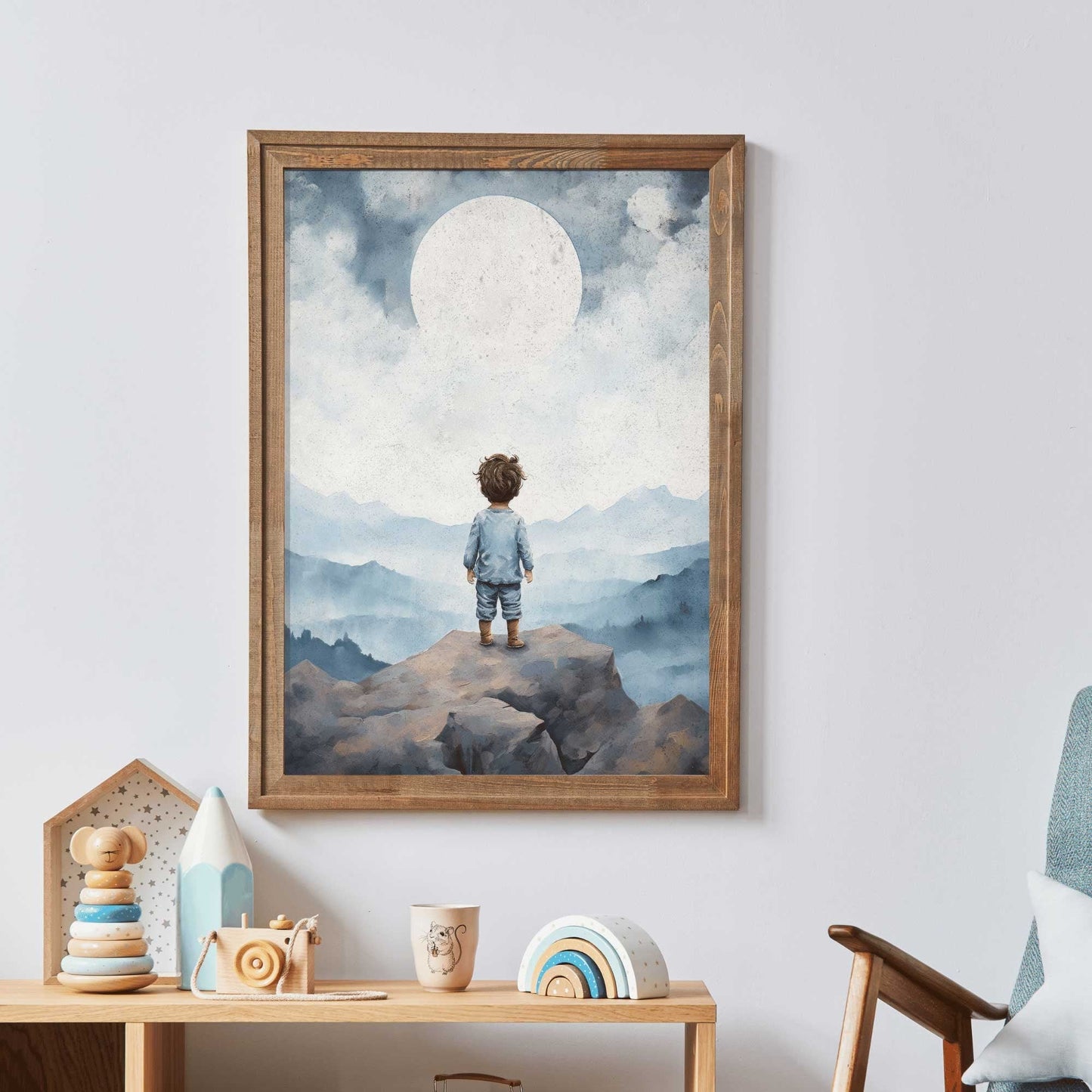 Boy Adventure Nursery Prints, Nature Wall Decor, Toddler Room Art - WildfieldPrints