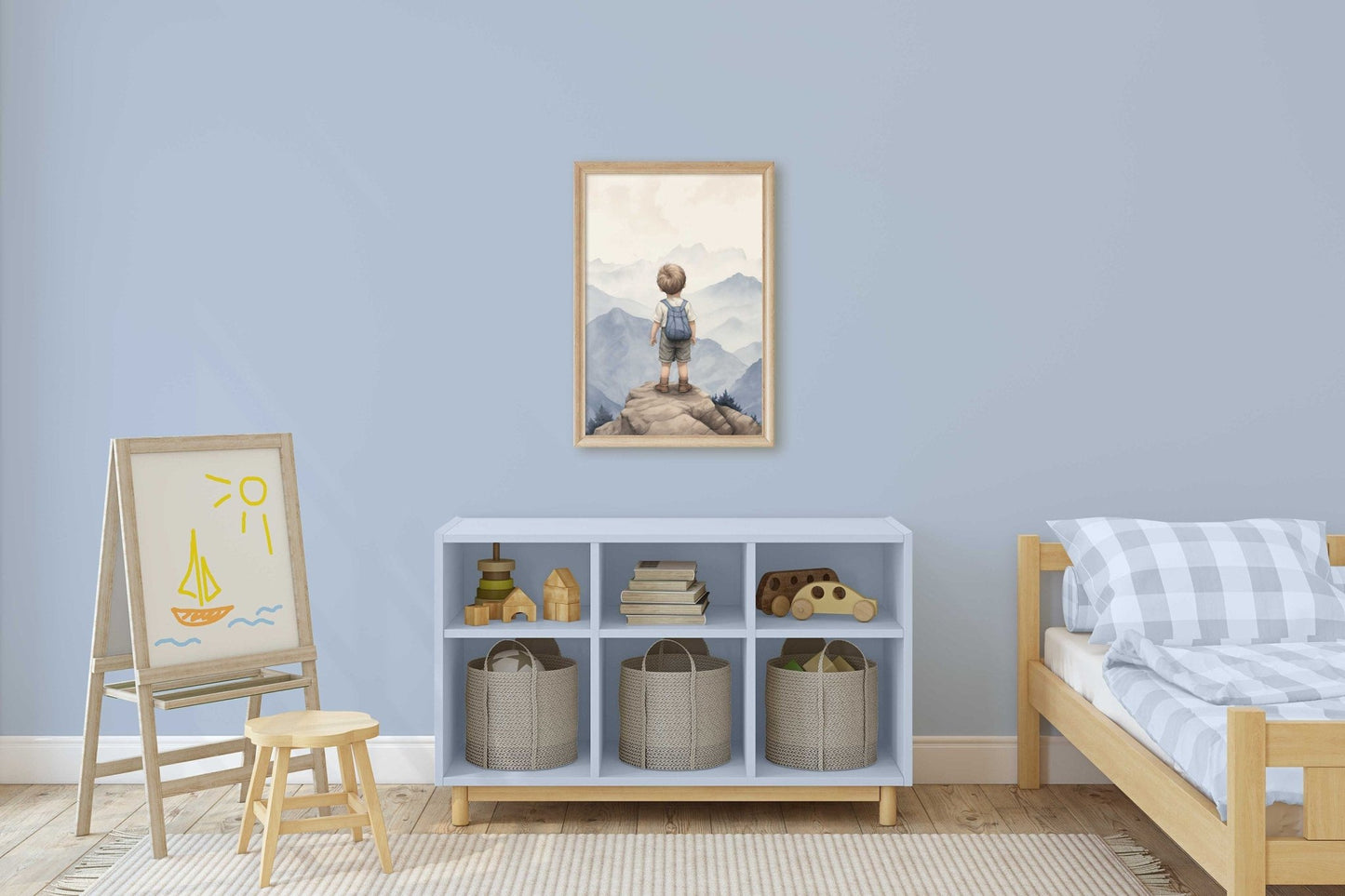 Boy Adventure Prints, Mountain Nursery Decor, Nature Wall Art - WildfieldPrints