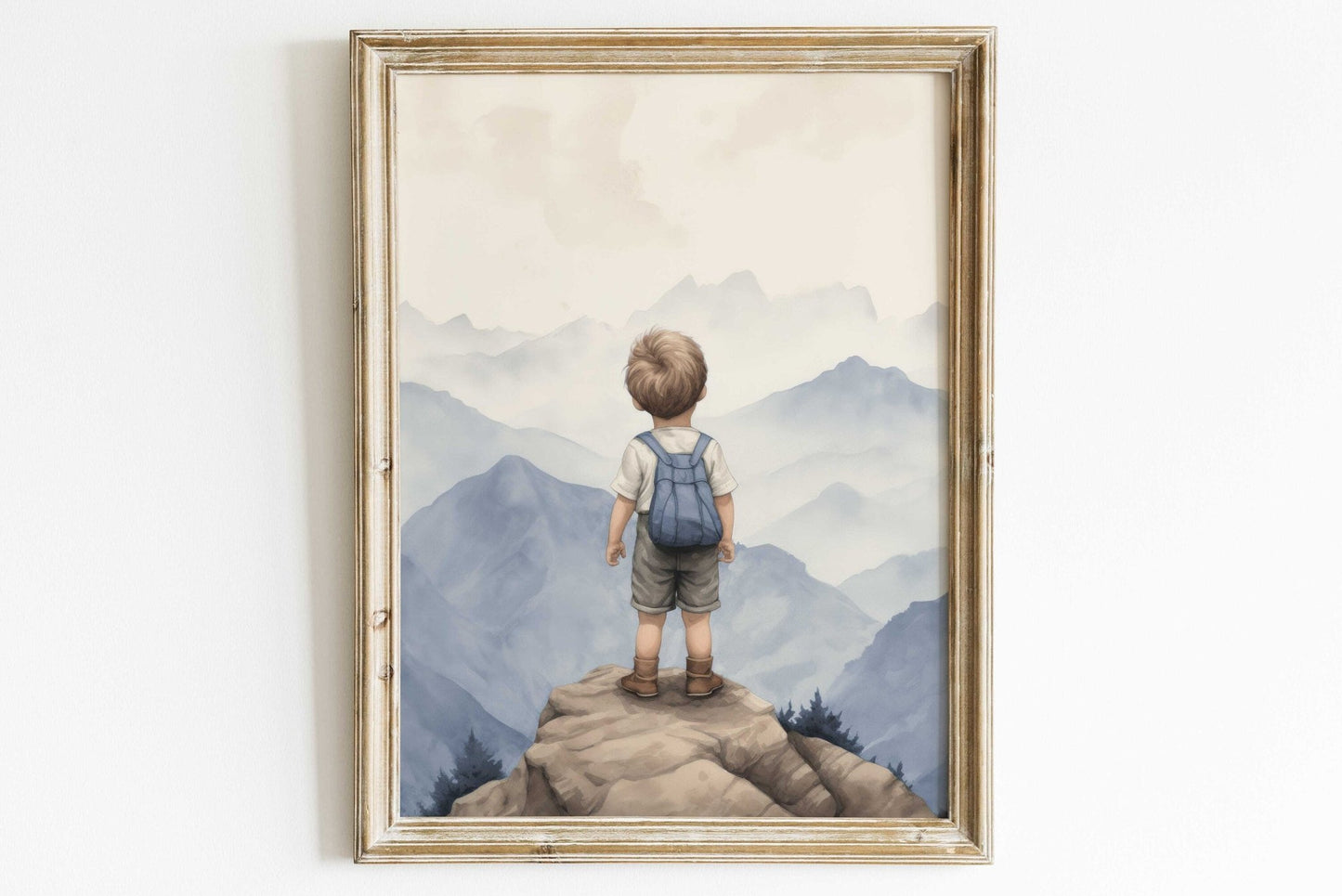 Boy Adventure Prints, Mountain Nursery Decor, Nature Wall Art - WildfieldPrints
