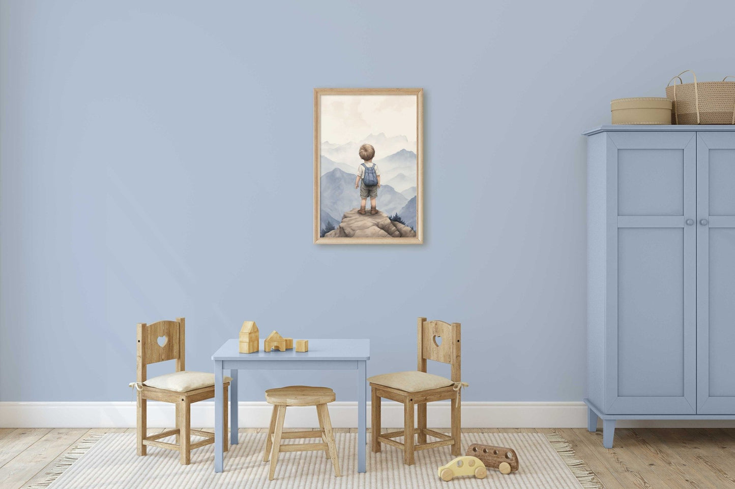 Boy Adventure Prints, Mountain Nursery Decor, Nature Wall Art - WildfieldPrints