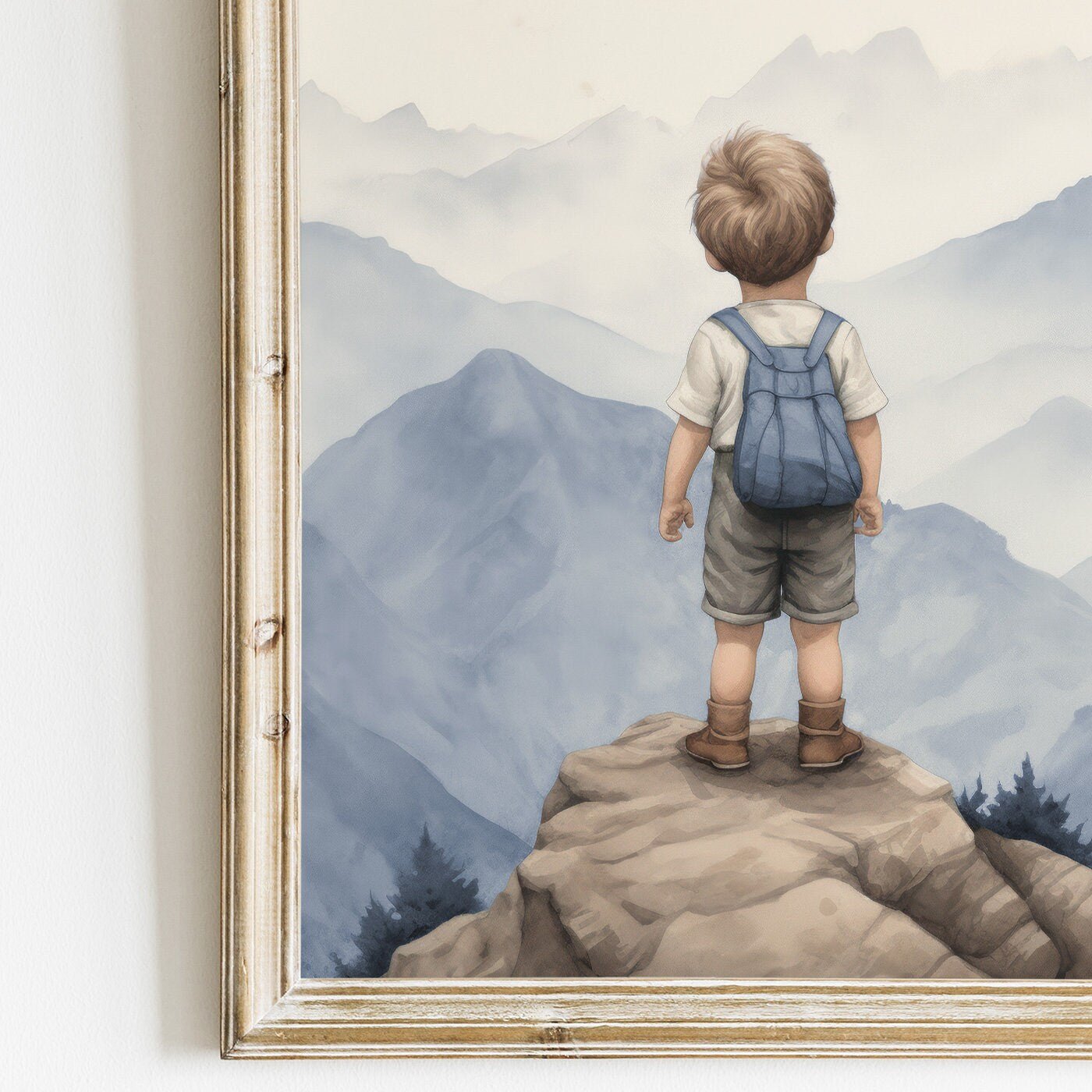 Boy Adventure Prints, Mountain Nursery Decor, Nature Wall Art - WildfieldPrints