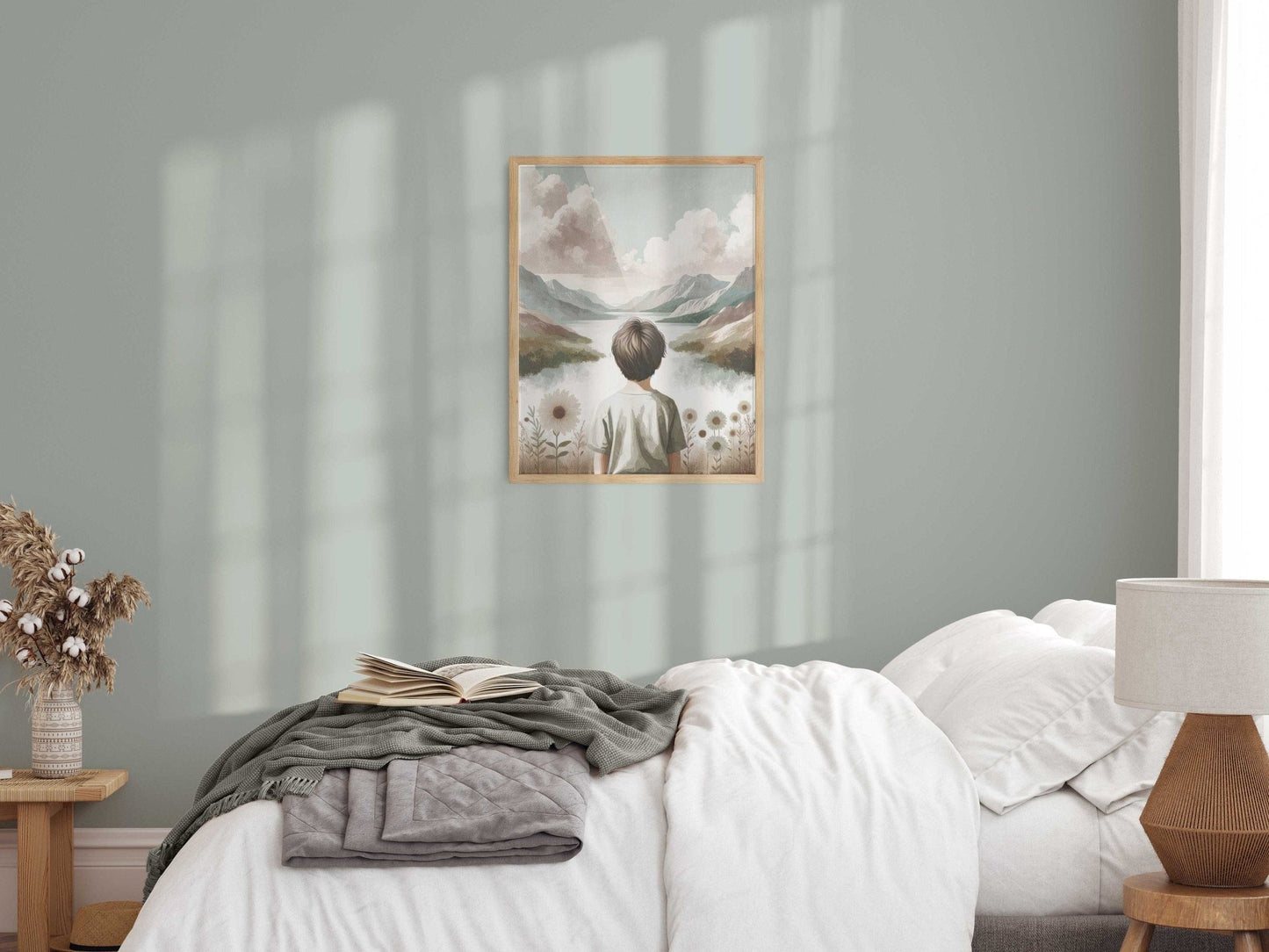 Boy Adventure Wall Art, Mountain Nursery Decor, Nature Prints for Kids - WildfieldPrints