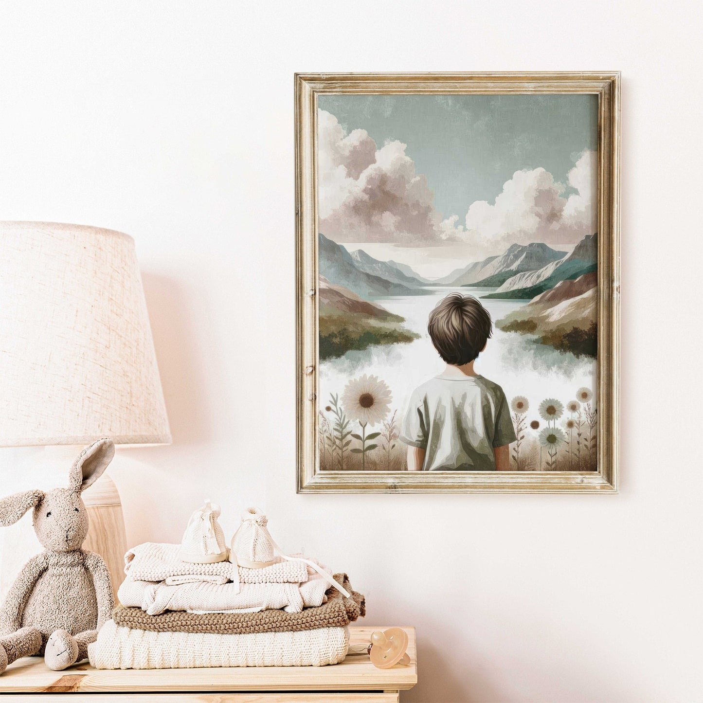 Boy Adventure Wall Art, Mountain Nursery Decor, Nature Prints for Kids - WildfieldPrints