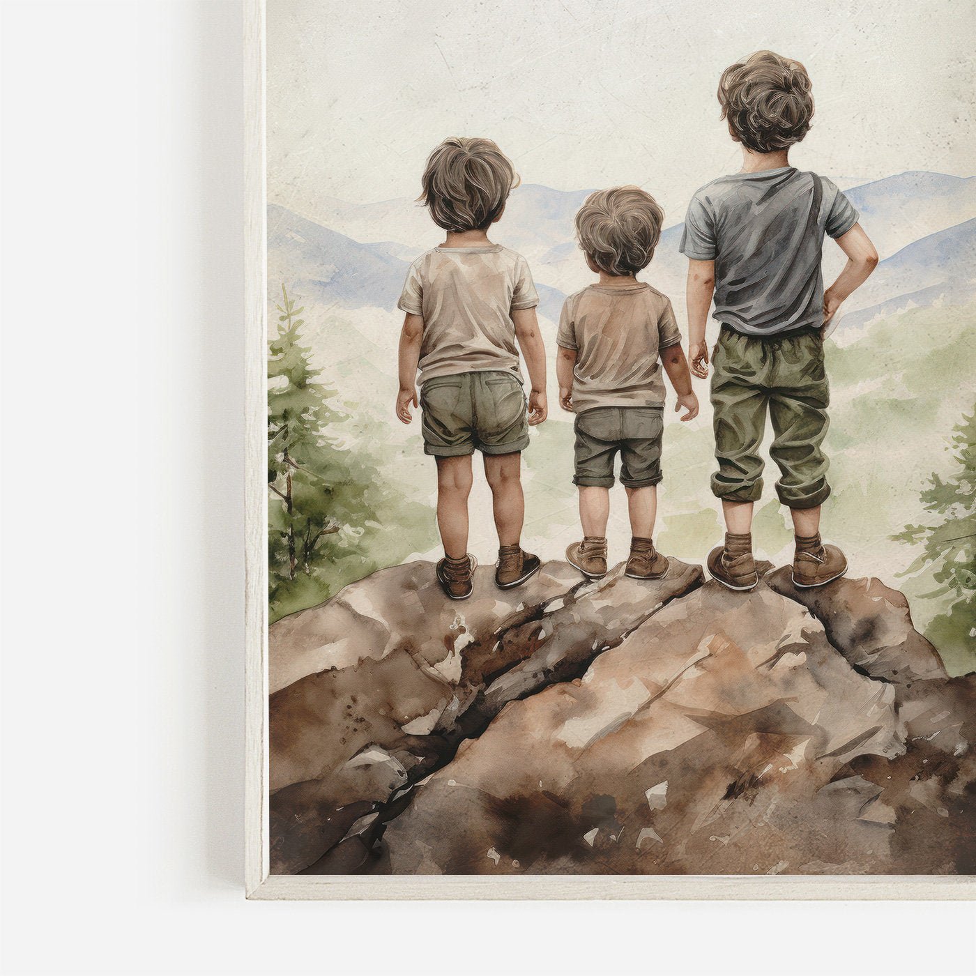 Boys Adventure Room Prints, Playful Nursery Decor, Trio of Artworks - WildfieldPrints