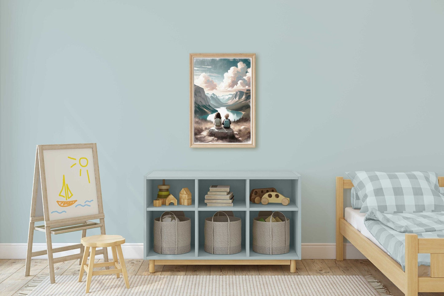 Brother and Sister Wall Art, Sibling Room Decor, Adventure Prints - WildfieldPrints