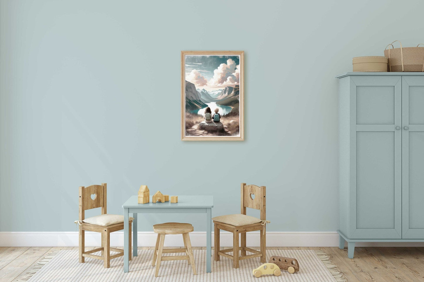 Brother and Sister Wall Art, Sibling Room Decor, Adventure Prints - WildfieldPrints
