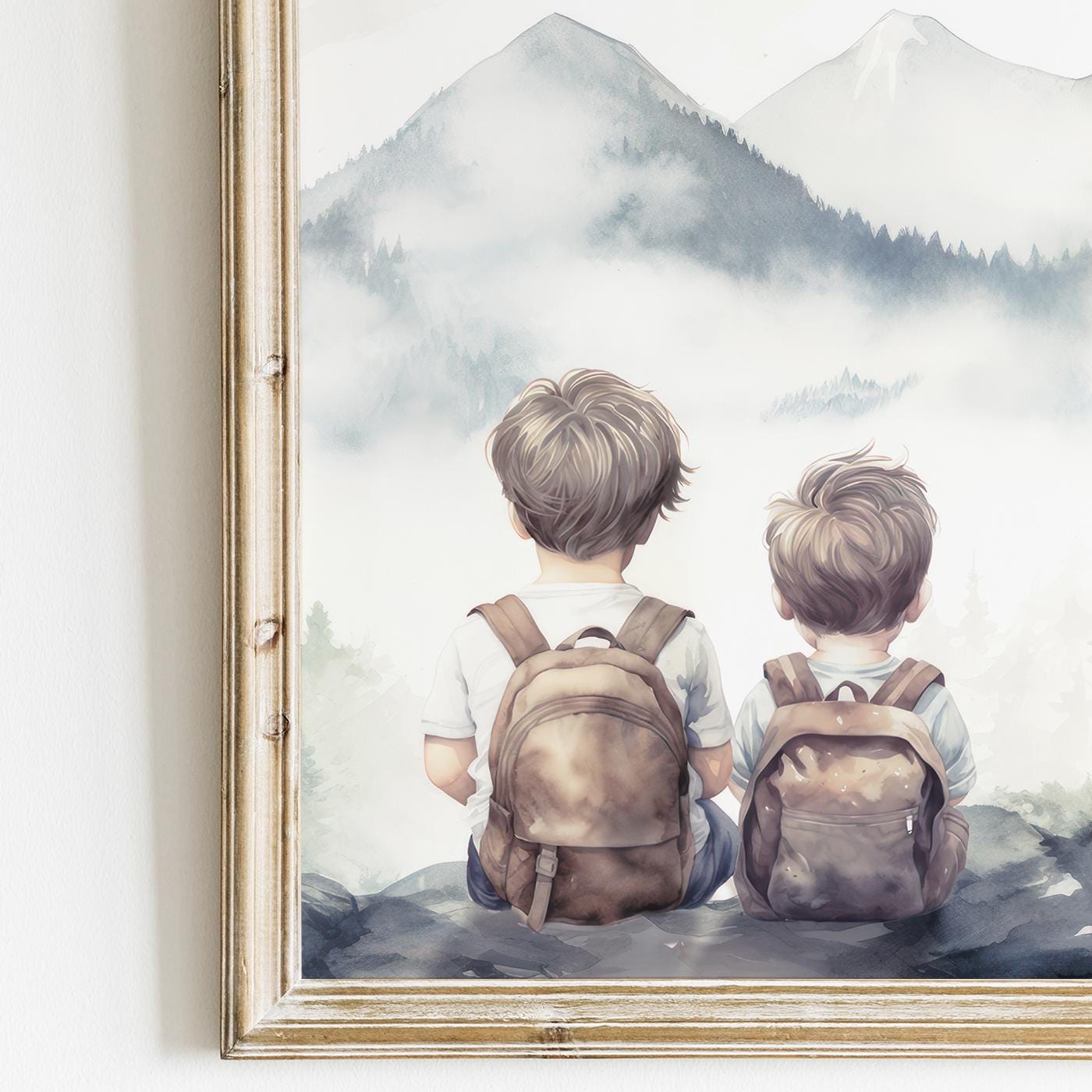 Brother Room Decor, Woodland Adventure Prints, Kids Wall Art - WildfieldPrints