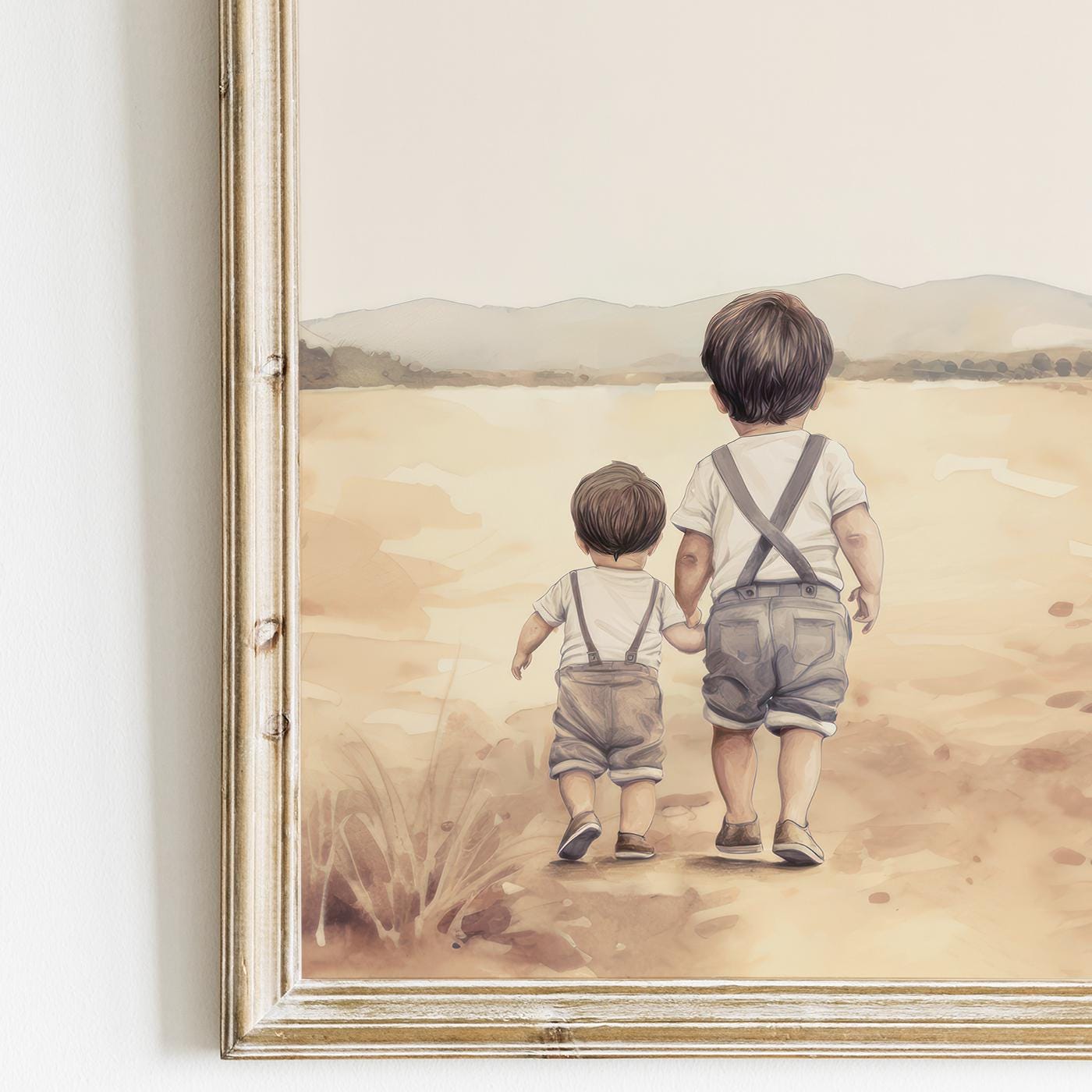 Brother Wall Art, Vintage Farm Decor, Tractor Nursery Prints - WildfieldPrints