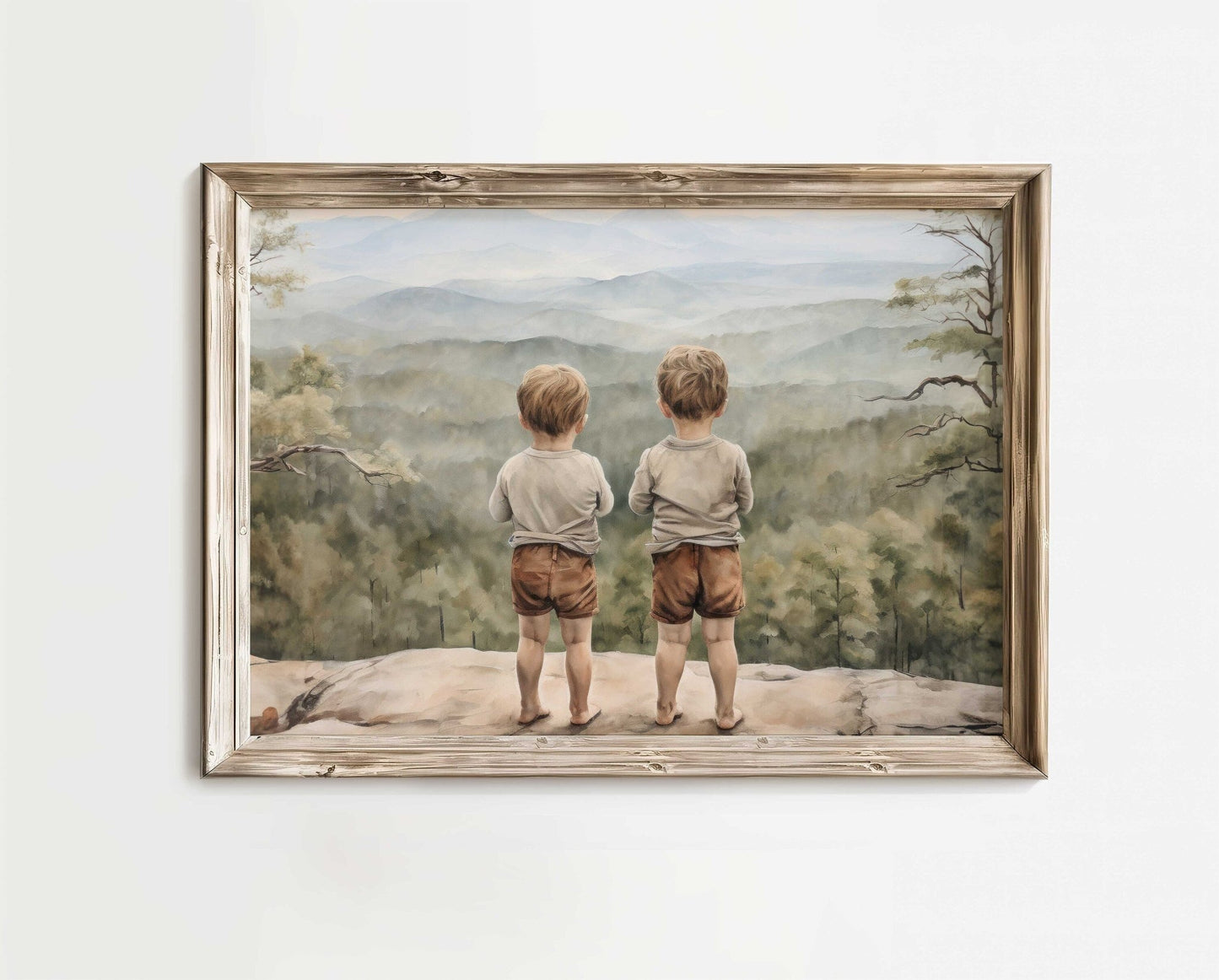 Brothers Adventure Print, Boys Room Decor, Nature - Themed Art - WildfieldPrints
