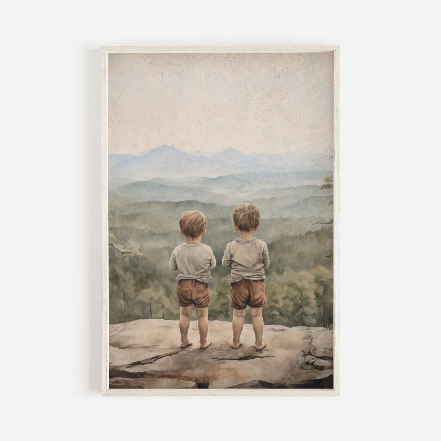 Brothers Adventure Print, Boys Room Decor, Nature - Themed Art - WildfieldPrints