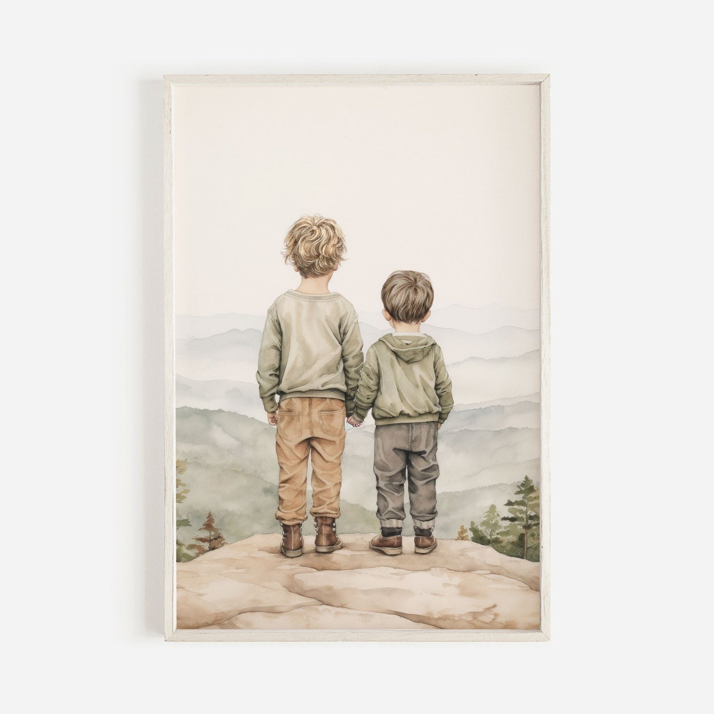 Brothers Room Print, Adventure Nursery Decor, Kids Wall Art - WildfieldPrints