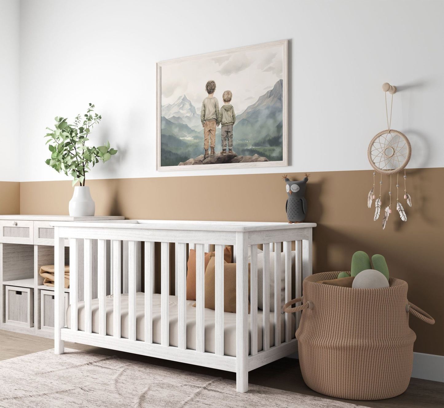 Brothers Room Print, Adventure Nursery Decor, Rustic Boys Wall Art - WildfieldPrints