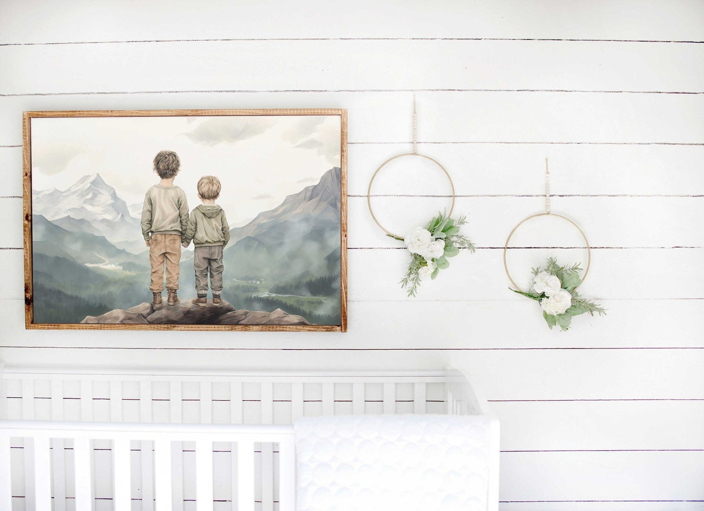 Brothers Room Print, Adventure Nursery Decor, Rustic Boys Wall Art - WildfieldPrints