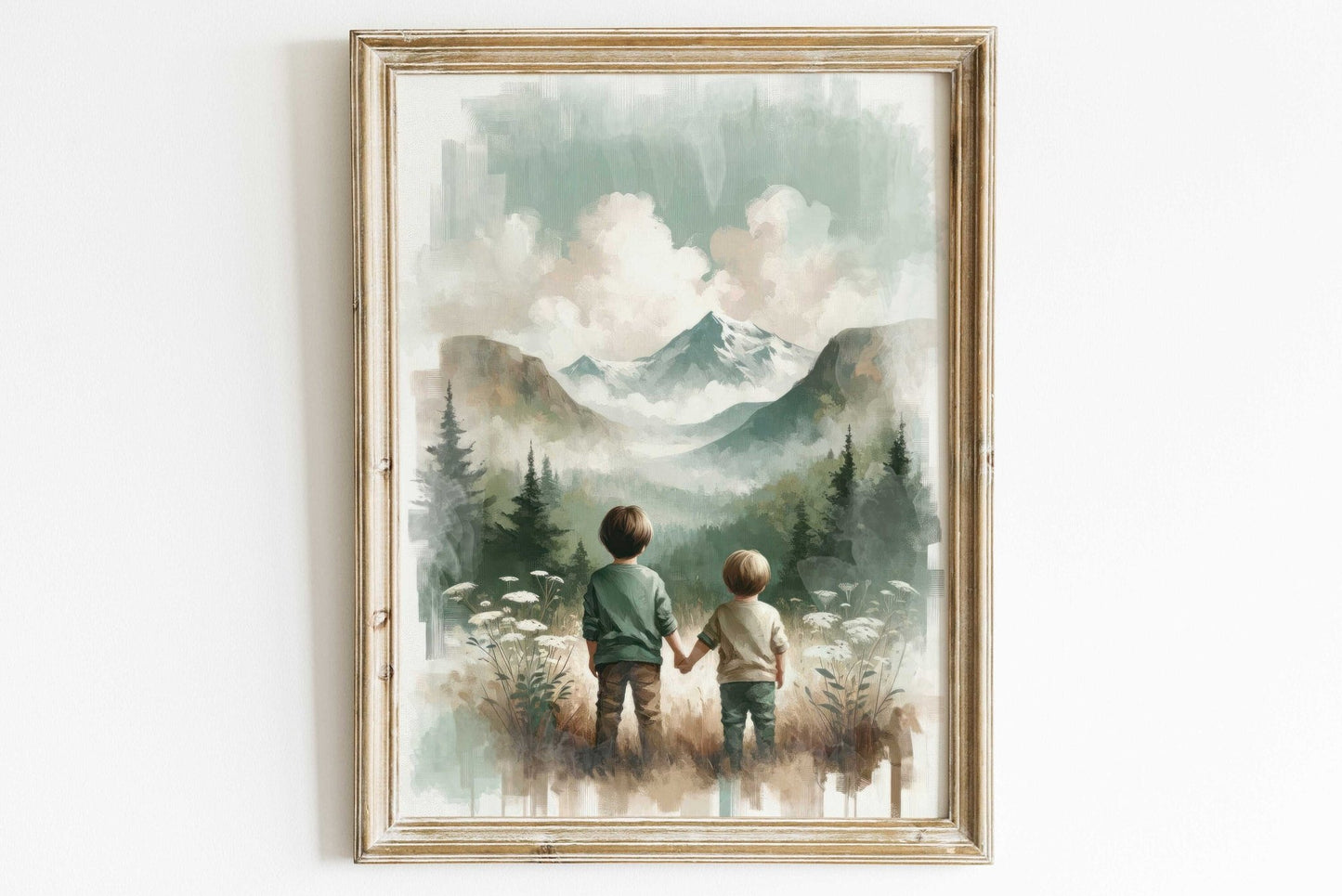 Brothers Room Print, Adventure Wall Art, Rustic Nature Decor - WildfieldPrints