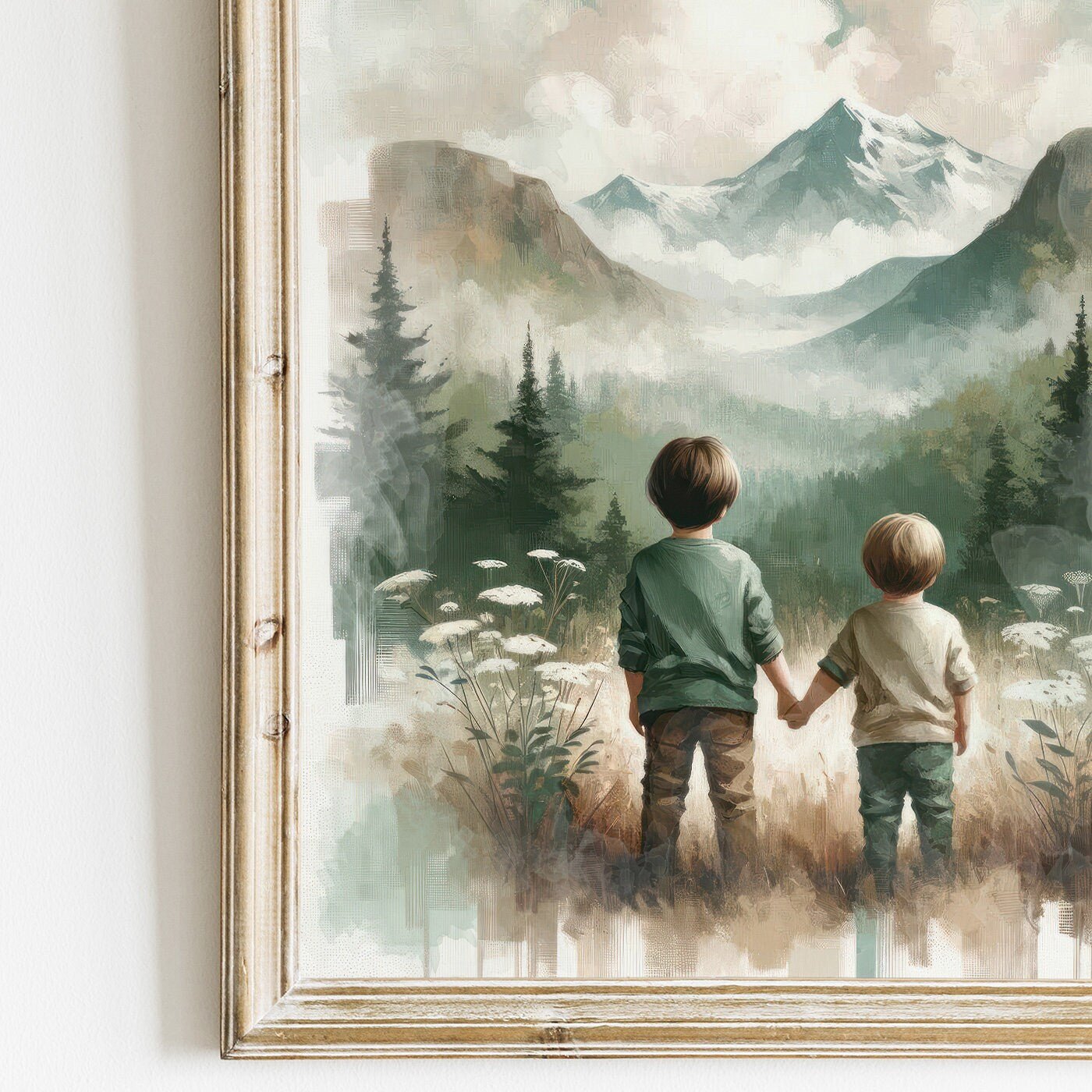 Brothers Room Print, Adventure Wall Art, Rustic Nature Decor - WildfieldPrints