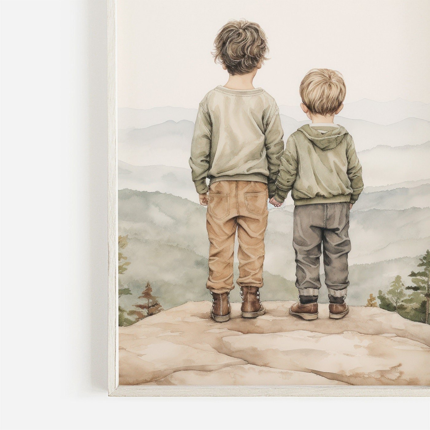 Brothers Room Print, Rustic Boys Bedroom Decor, Vintage Adventure Art - WildfieldPrints