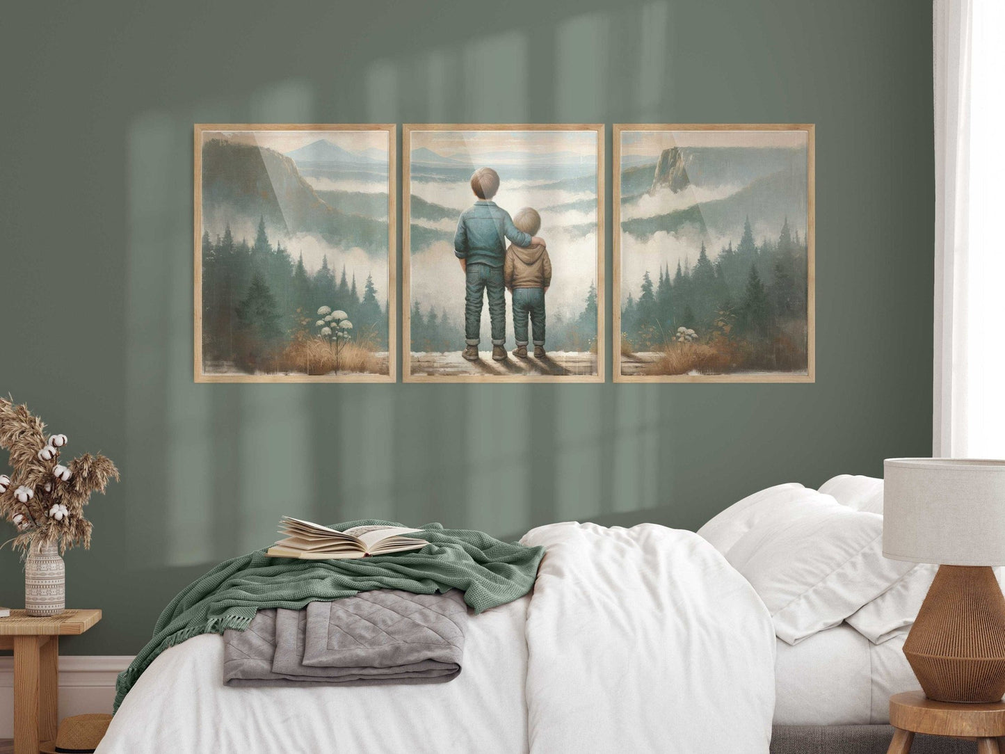 Brothers Room Prints, Adventure Nursery Decor, Mountain Wall Art - WildfieldPrints