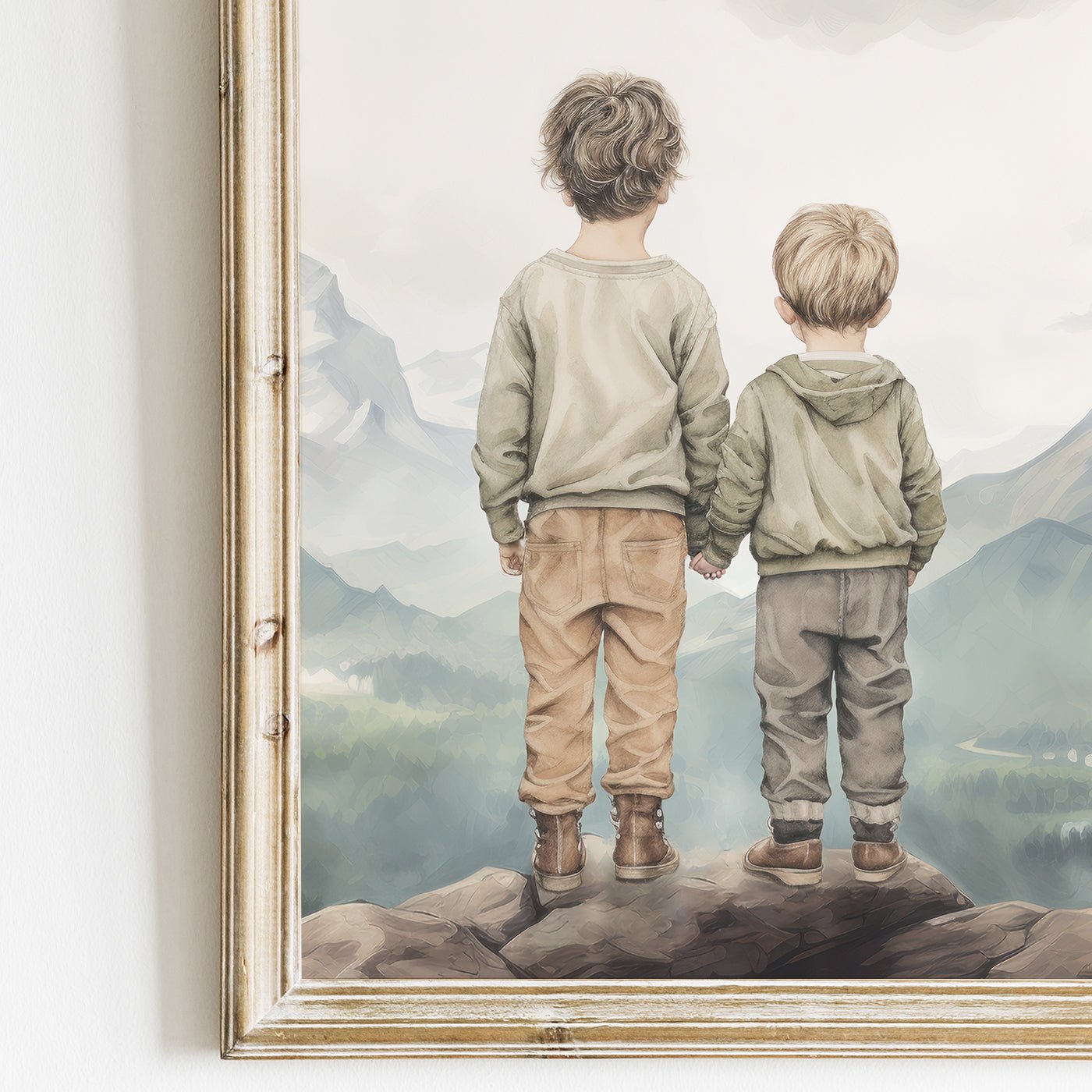 Brothers Room Prints, Adventure Nursery Decor, Rustic Wall Art - WildfieldPrints