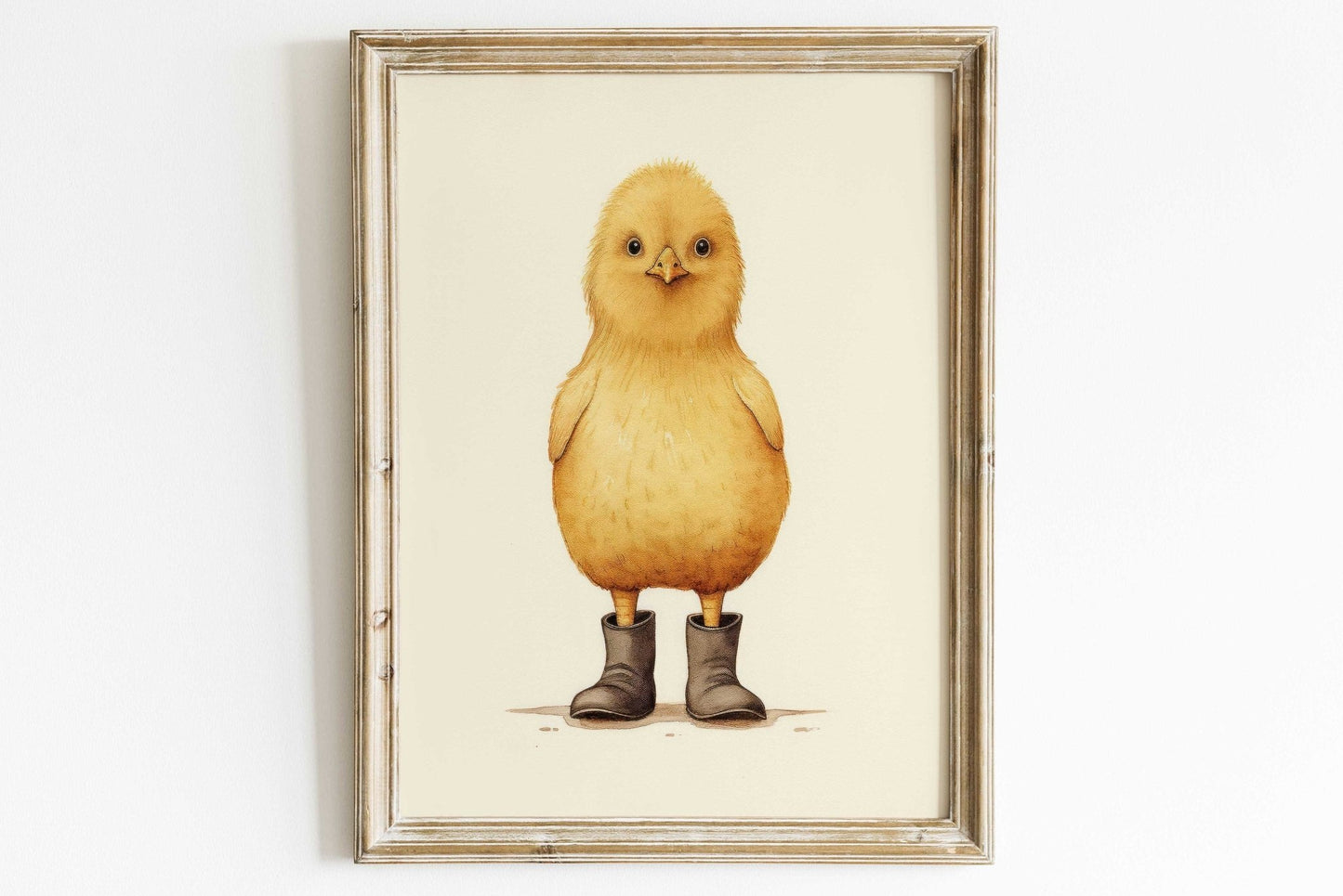 Chicken Nursery Print, Whimsical Chicken Art, Cute Animal Decor - WildfieldPrints