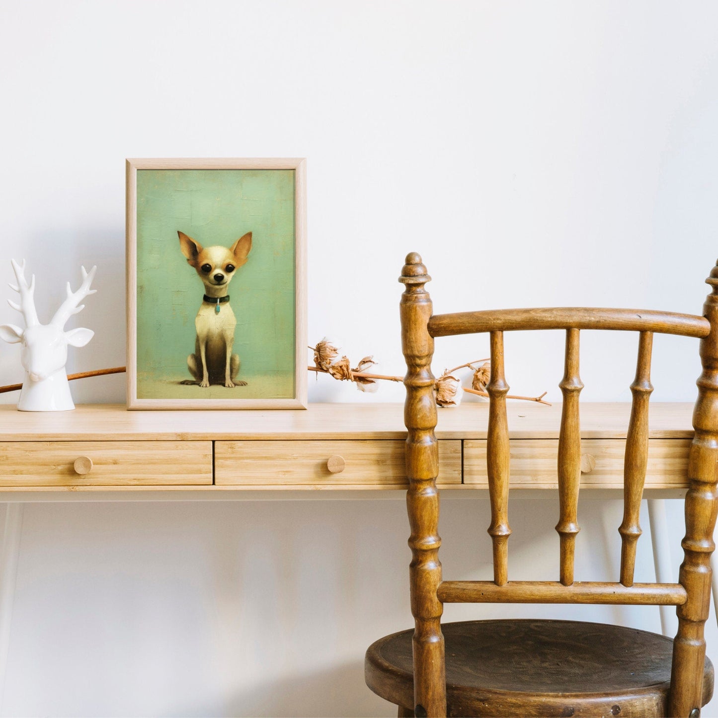 Chihuahua Art, Vintage Dog Decor, Charming Animal Wall Print - WildfieldPrints