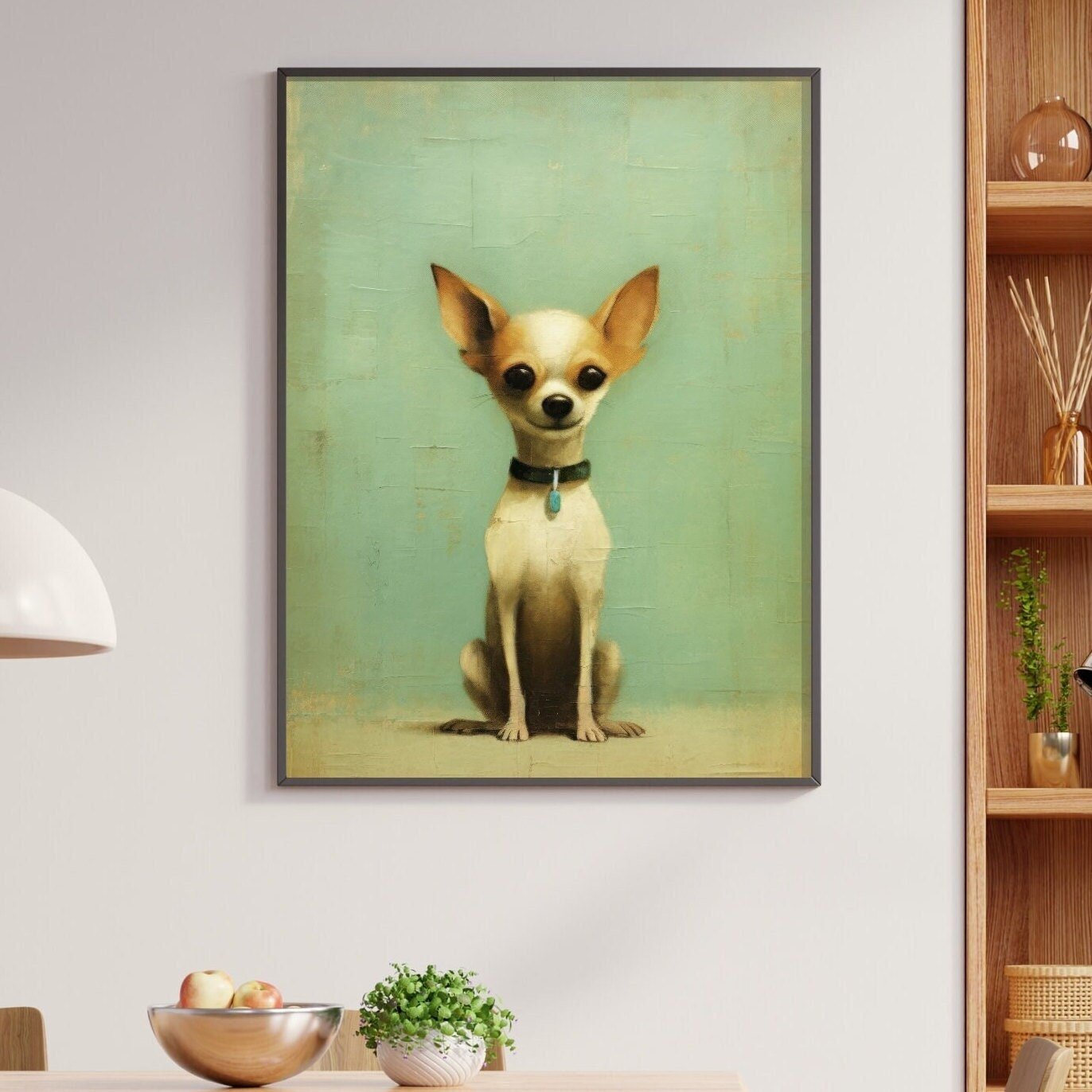 Chihuahua Art, Vintage Dog Decor, Charming Animal Wall Print - WildfieldPrints