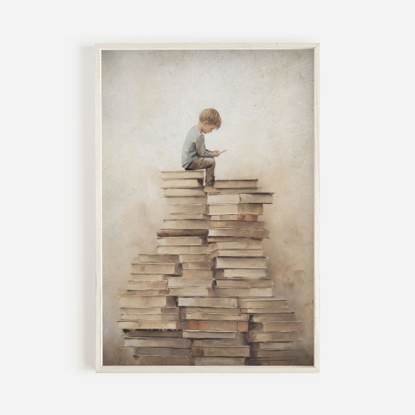 Classroom Reading Wall Art, Boy's Study Room Decor, Inspire Learning - WildfieldPrints