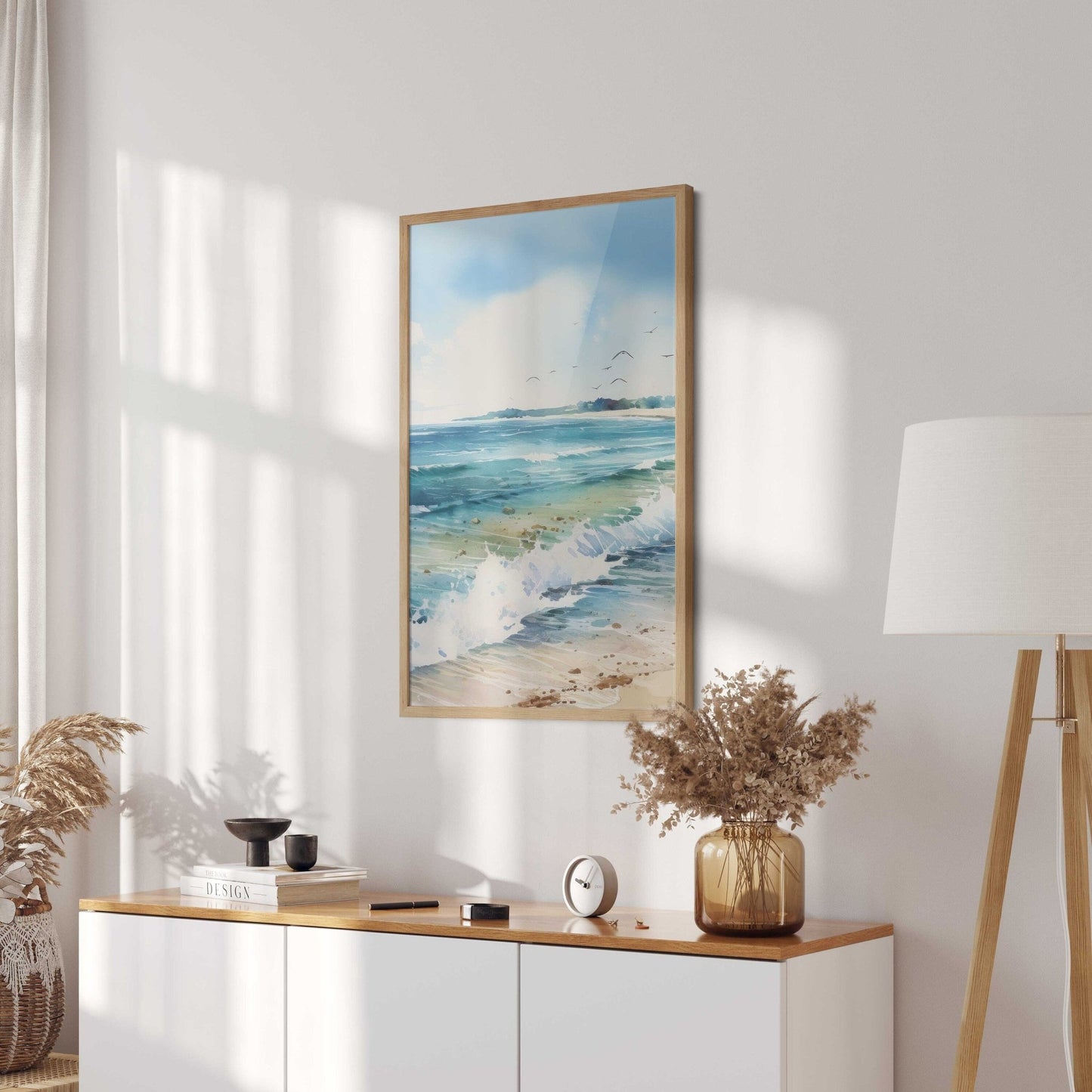 Coastal Ocean Art, Beach Home Decor, Vibrant Wall Prints - WildfieldPrints