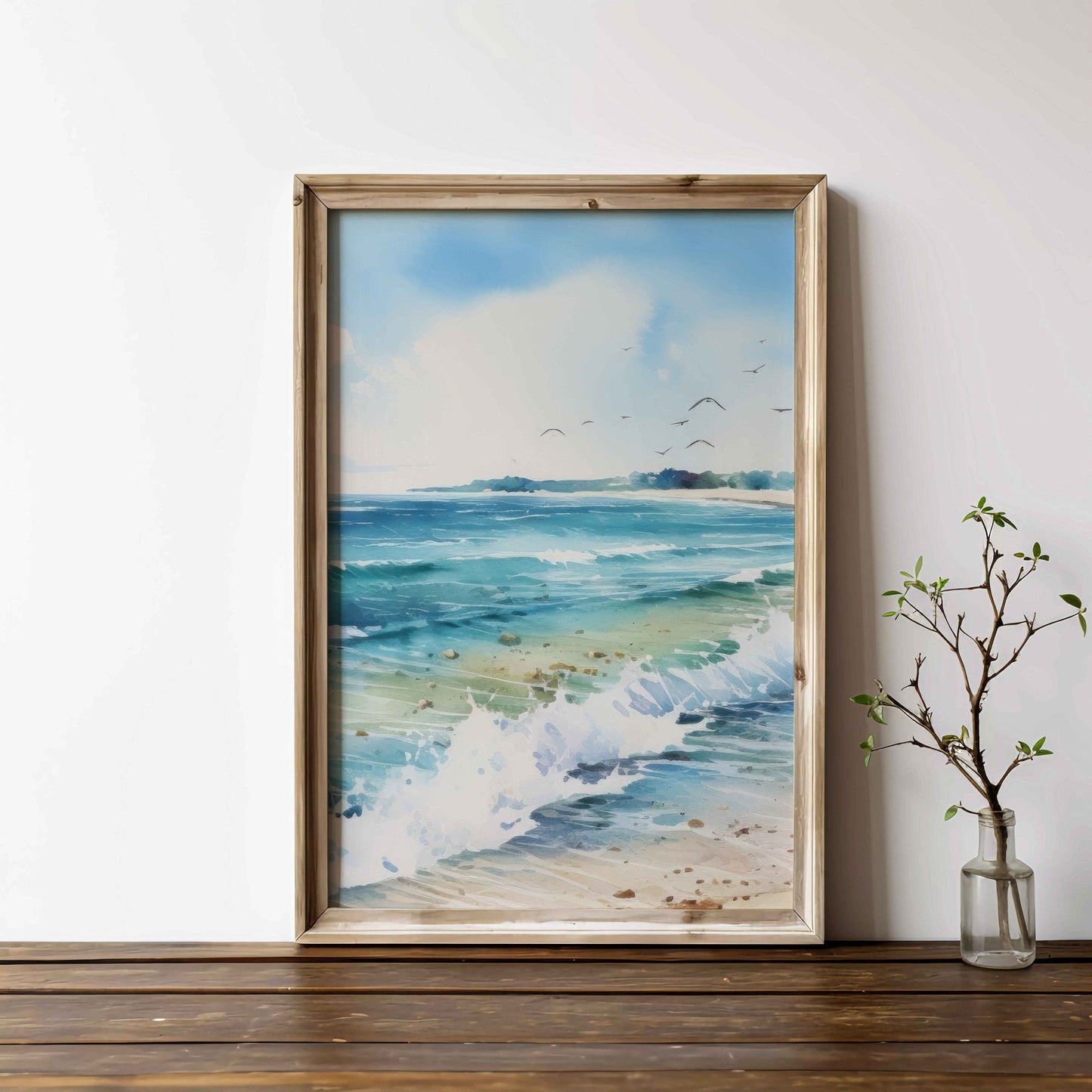 Coastal Ocean Art, Beach Home Decor, Vibrant Wall Prints - WildfieldPrints