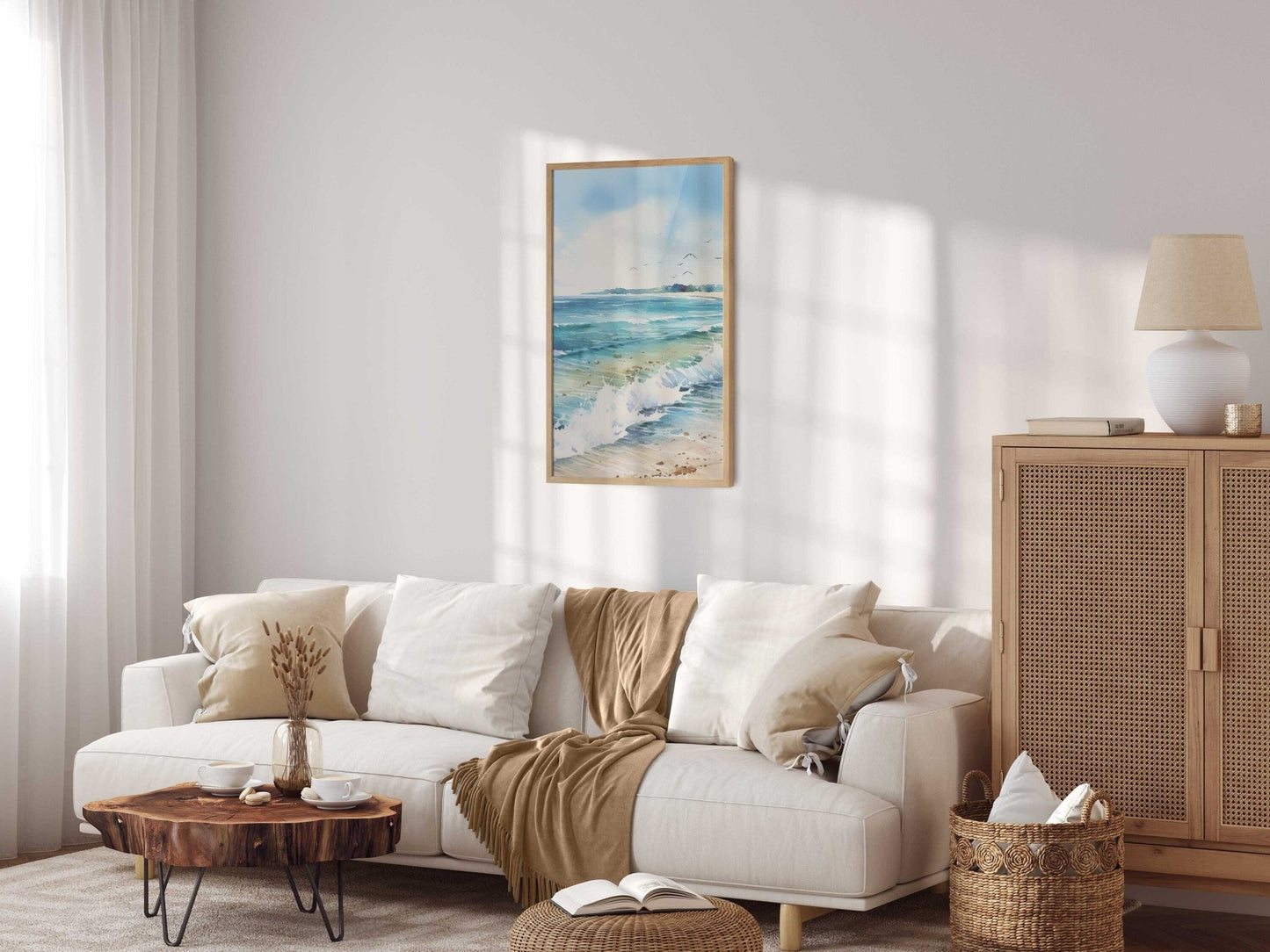 Coastal Ocean Art, Beach Home Decor, Vibrant Wall Prints - WildfieldPrints
