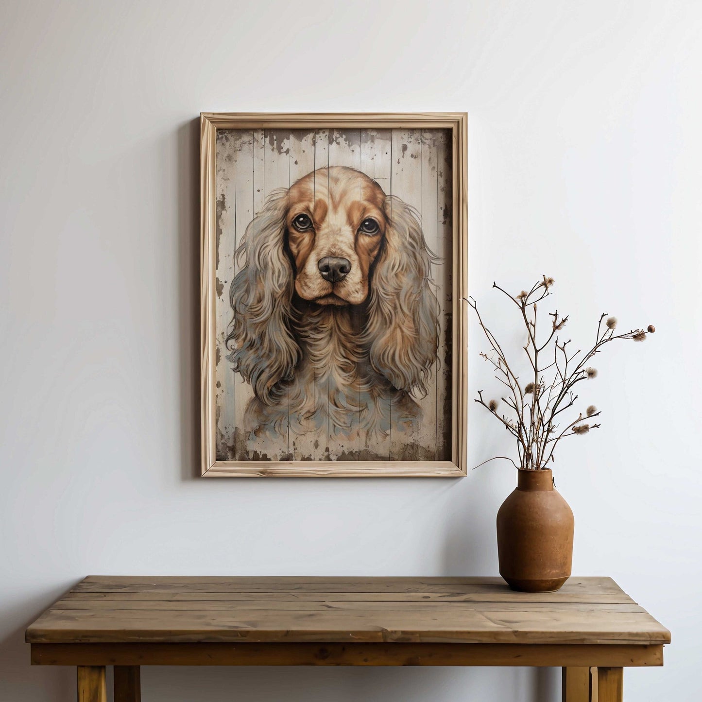 Cocker Spaniel Art Print, Vintage Dog Decor, Gift for Dog Lovers - WildfieldPrints