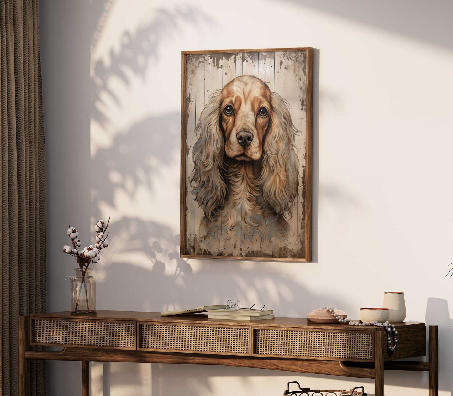 Cocker Spaniel Art Print, Vintage Dog Decor, Gift for Dog Lovers - WildfieldPrints