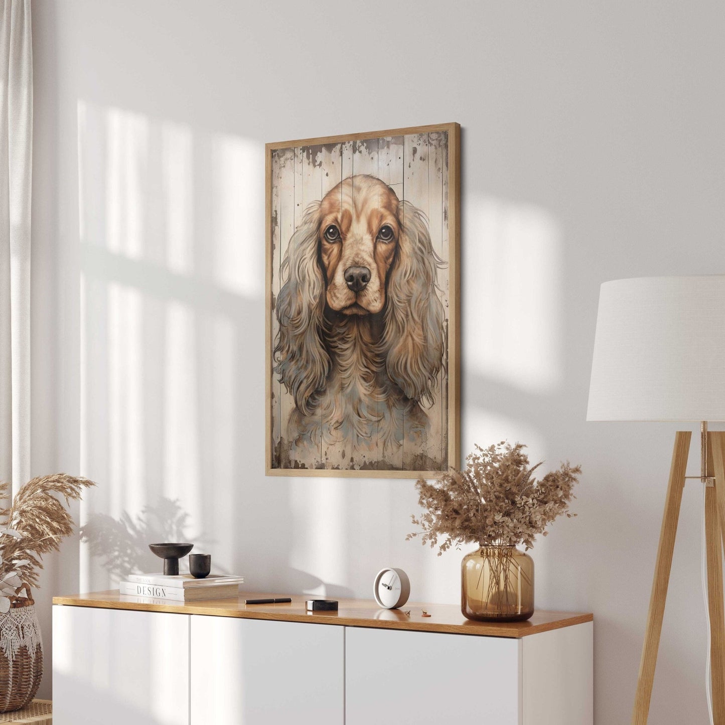 Cocker Spaniel Art Print, Vintage Dog Decor, Gift for Dog Lovers - WildfieldPrints