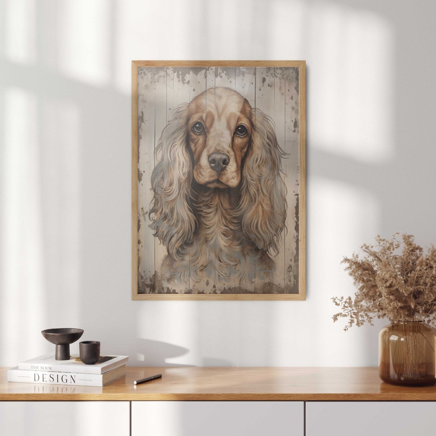 Cocker Spaniel Art Print, Vintage Dog Decor, Gift for Dog Lovers - WildfieldPrints